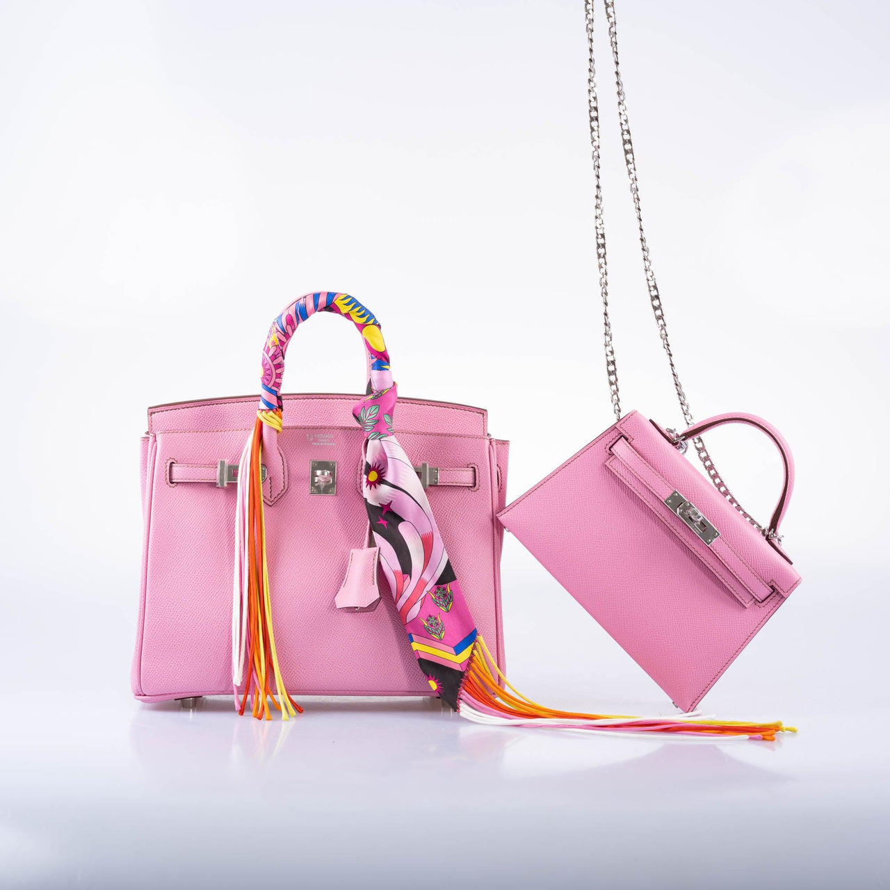 Hermès Birkin 25 HSS Bubblegum Pink 5P Epsom with Palladium Hardware ...