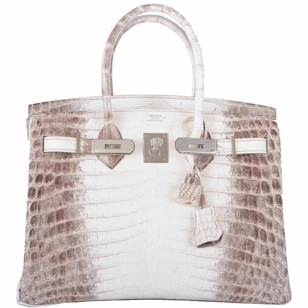 Hermes Kelly 25 In White: Alligator Handbag