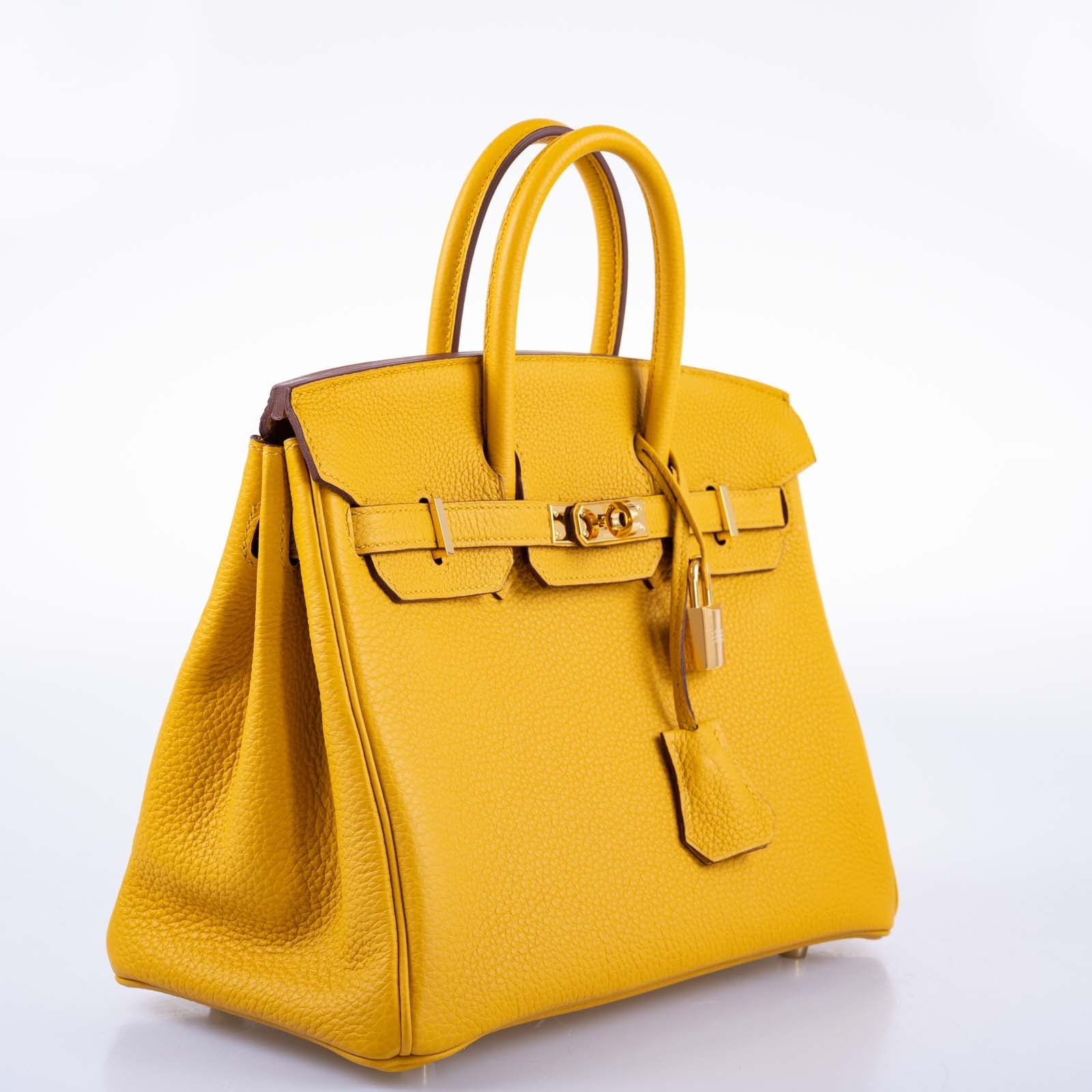 Hermès Birkin 25 Jaune Ambre Togo Gold Hardware