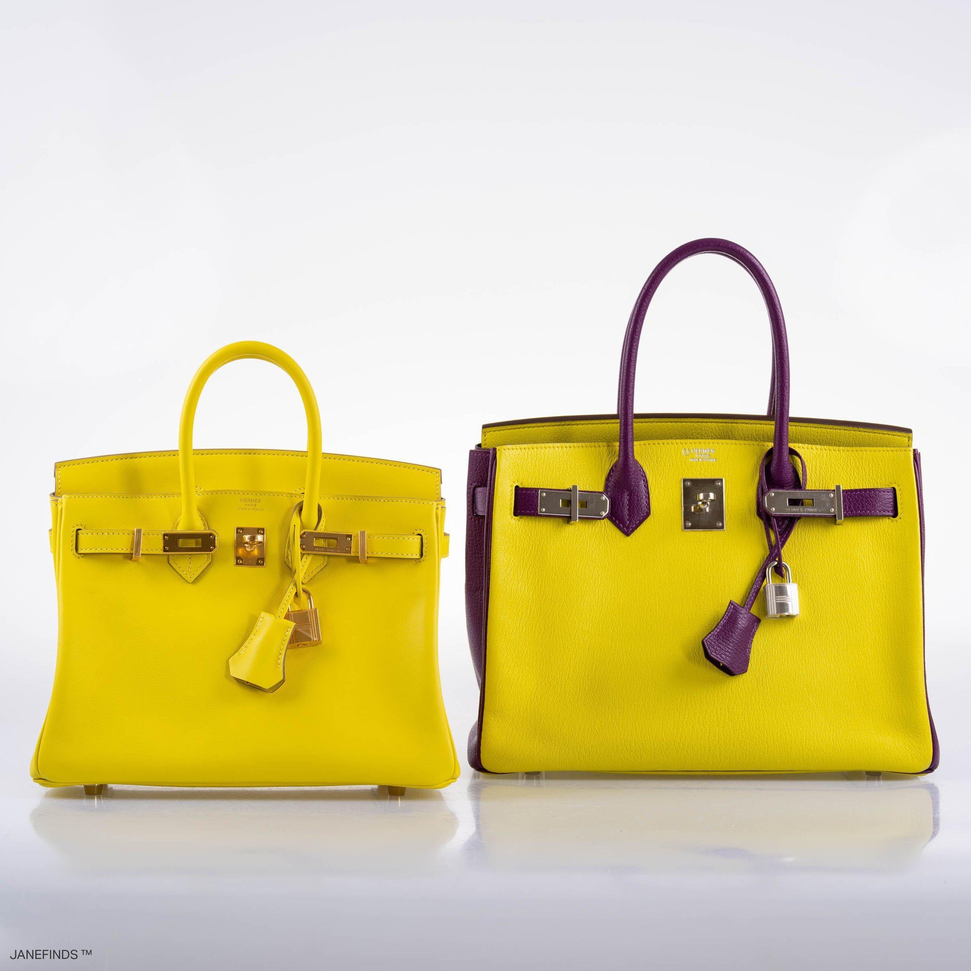 Hermès Birkin 25 Lime Swift Leather Gold Hardware
