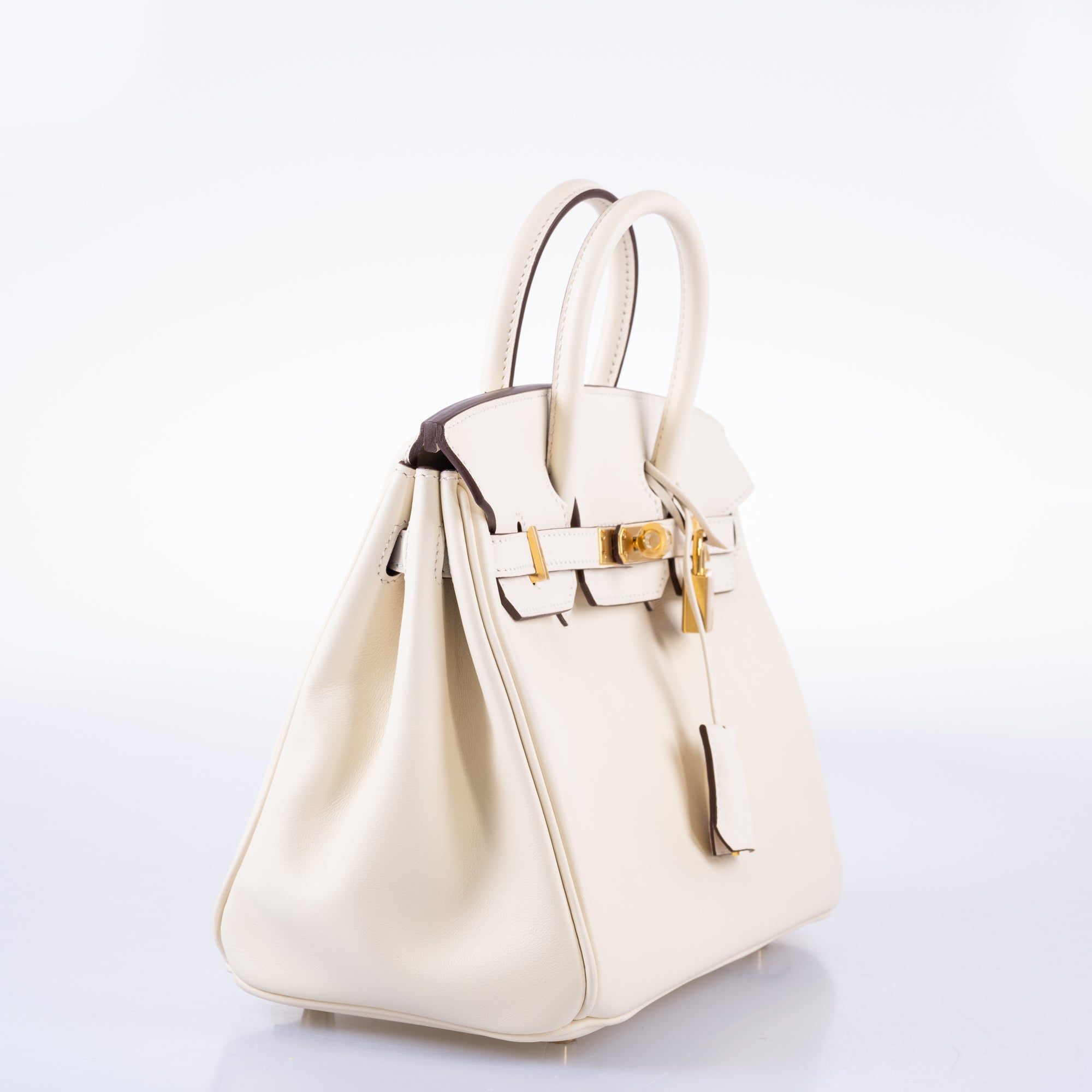 Hermès Birkin 25 Nata Swift leather Gold Hardware