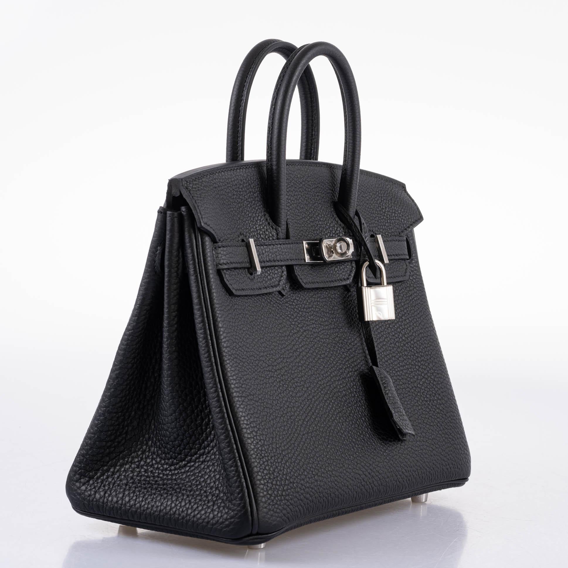 Hermès Birkin 25 Noir Togo Palladium Hardware