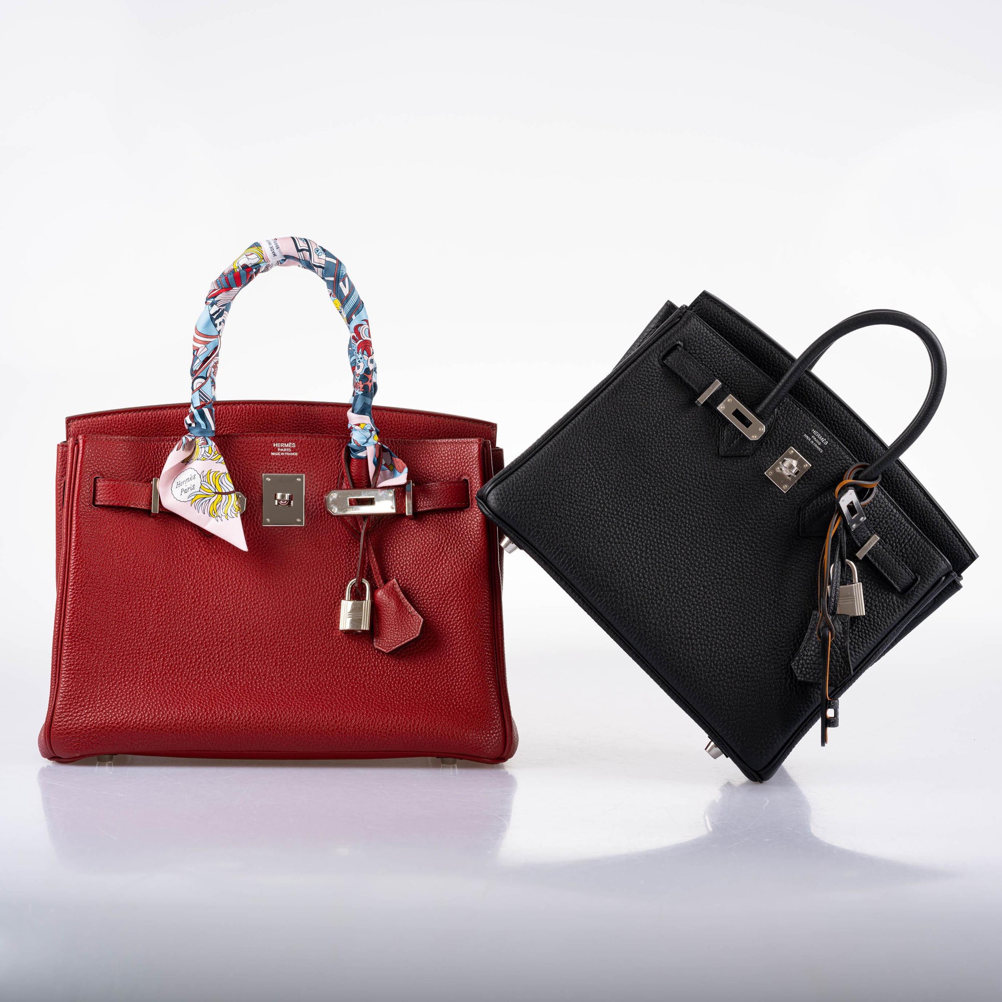 Hermès Birkin 25 Noir Togo Palladium Hardware