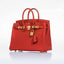 Hermès Birkin 25 Red Vermillion Togo Gold Hardware