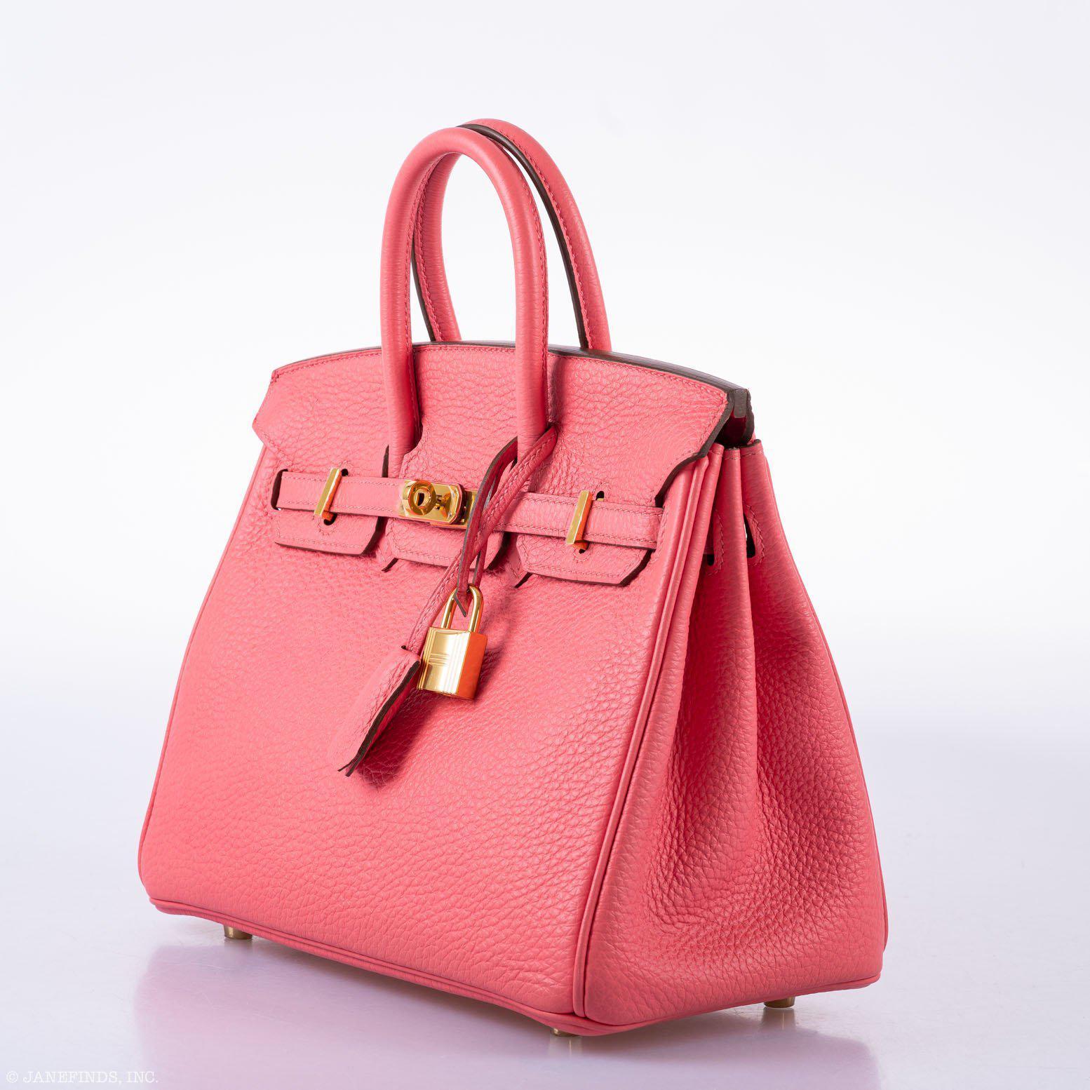 Hermès Birkin 25 Rose Lipstick Togo Gold Hardware - 2013, Q Square