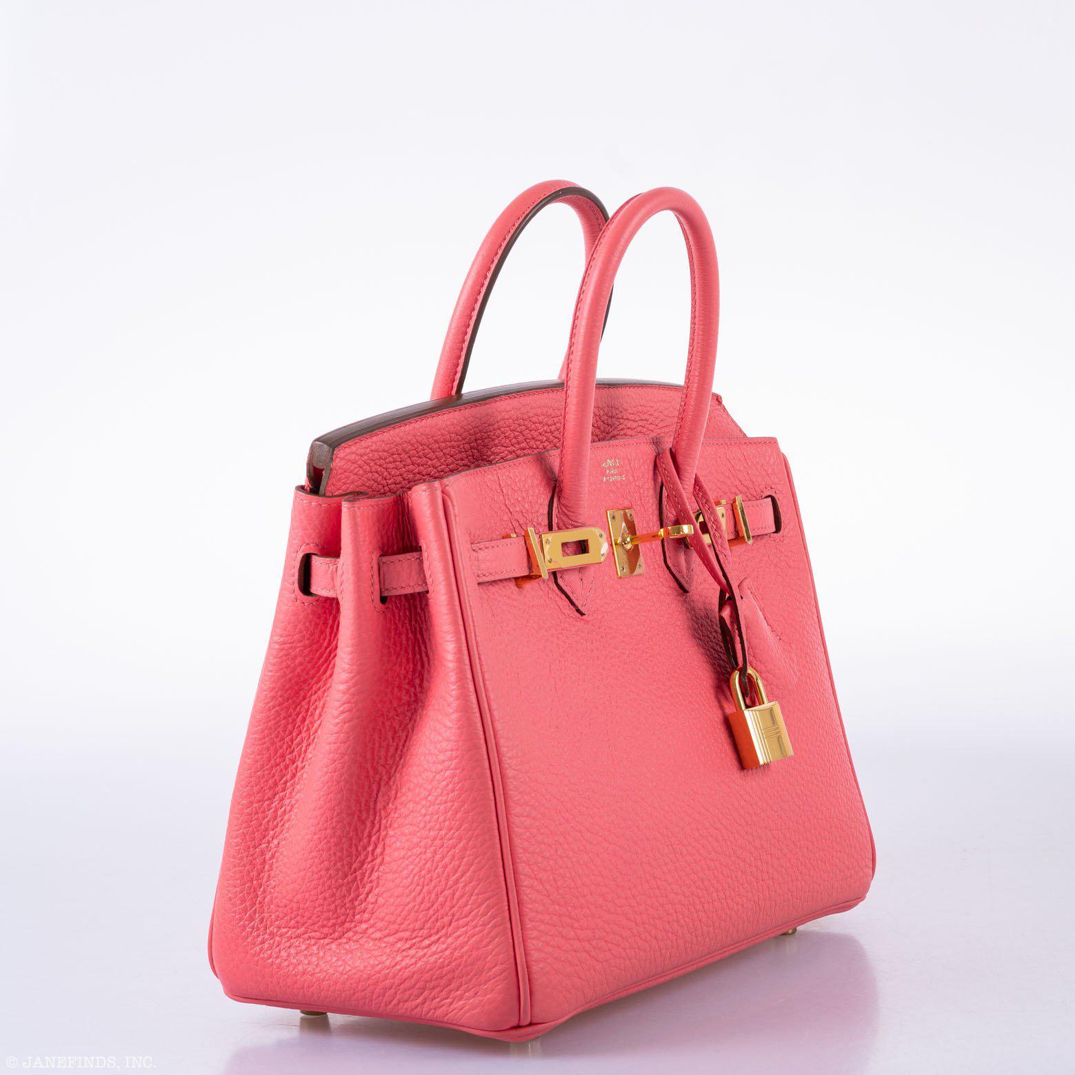 Hermès Birkin 25 Rose Lipstick Togo Gold Hardware - 2013, Q Square