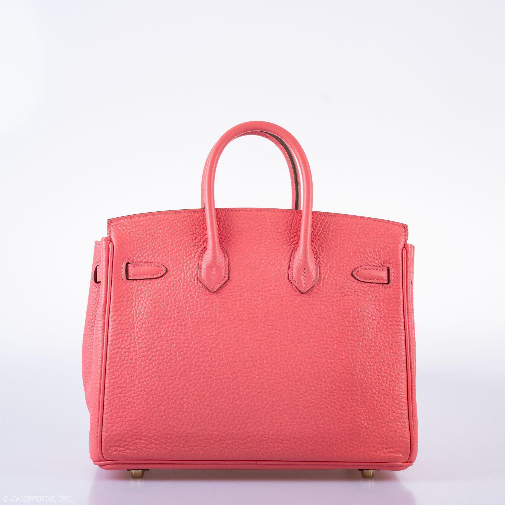 Hermès Birkin 25 Rose Lipstick Togo Gold Hardware - 2013, Q Square