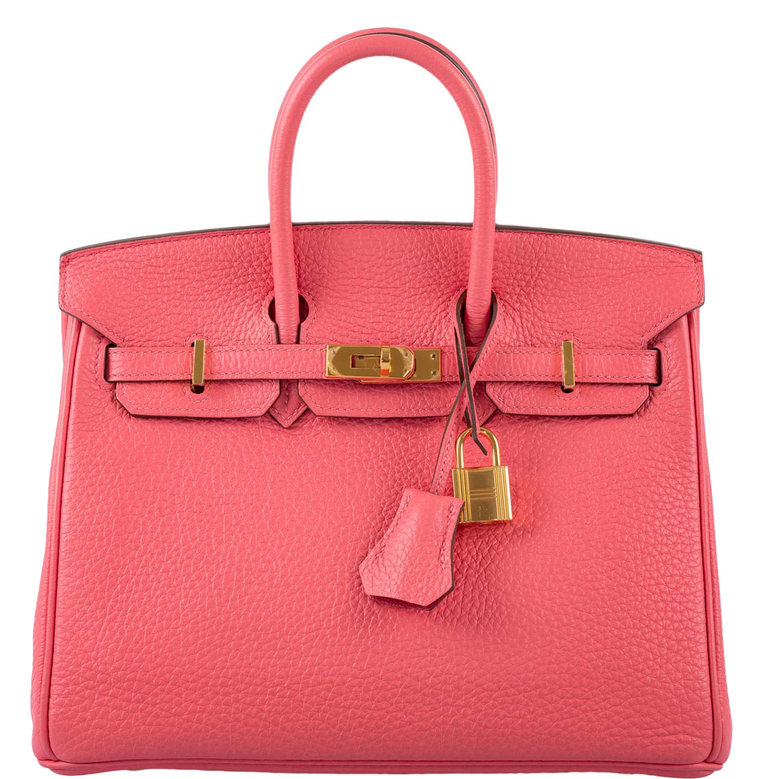 Hermès Birkin 25 Rose Lipstick Togo Gold Hardware - 2013, Q Square