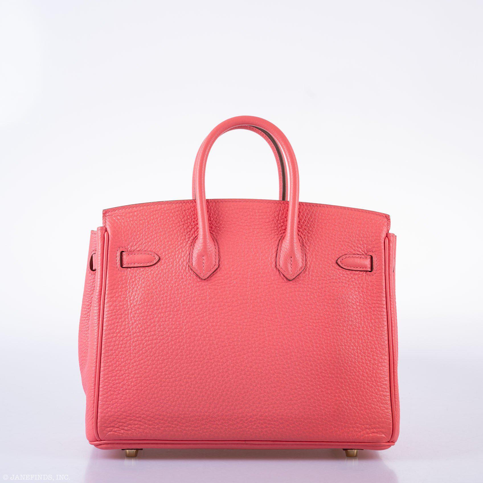 Hermès Birkin 25 Rose Lipstick Togo Gold Hardware