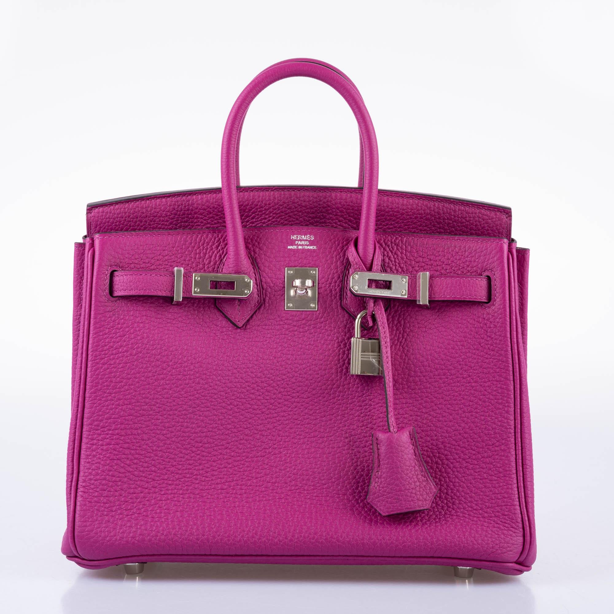 Hermès Birkin 25 Rose Pourpre Togo Palladium Hardware