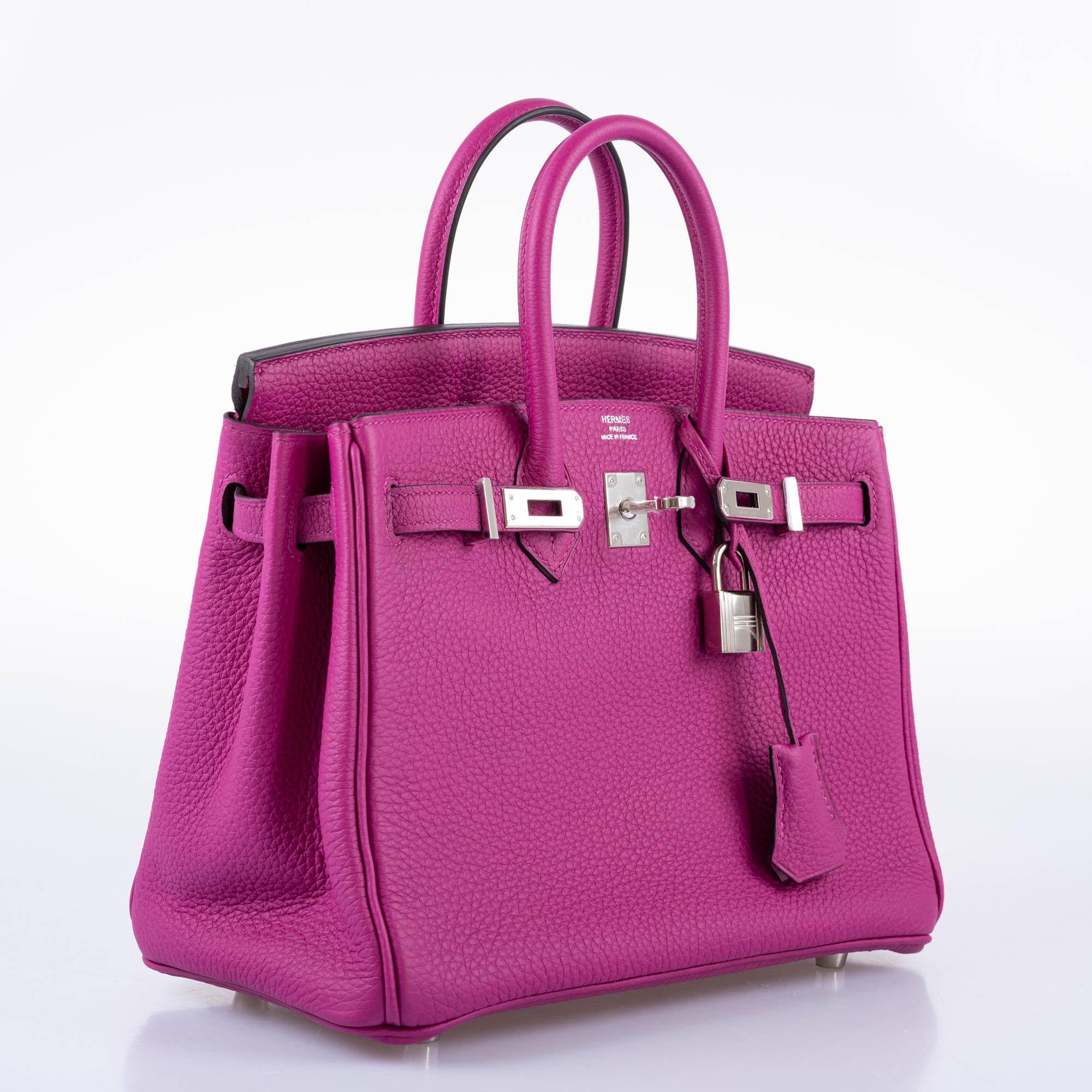 Hermès Birkin 25 Rose Pourpre Togo Palladium Hardware