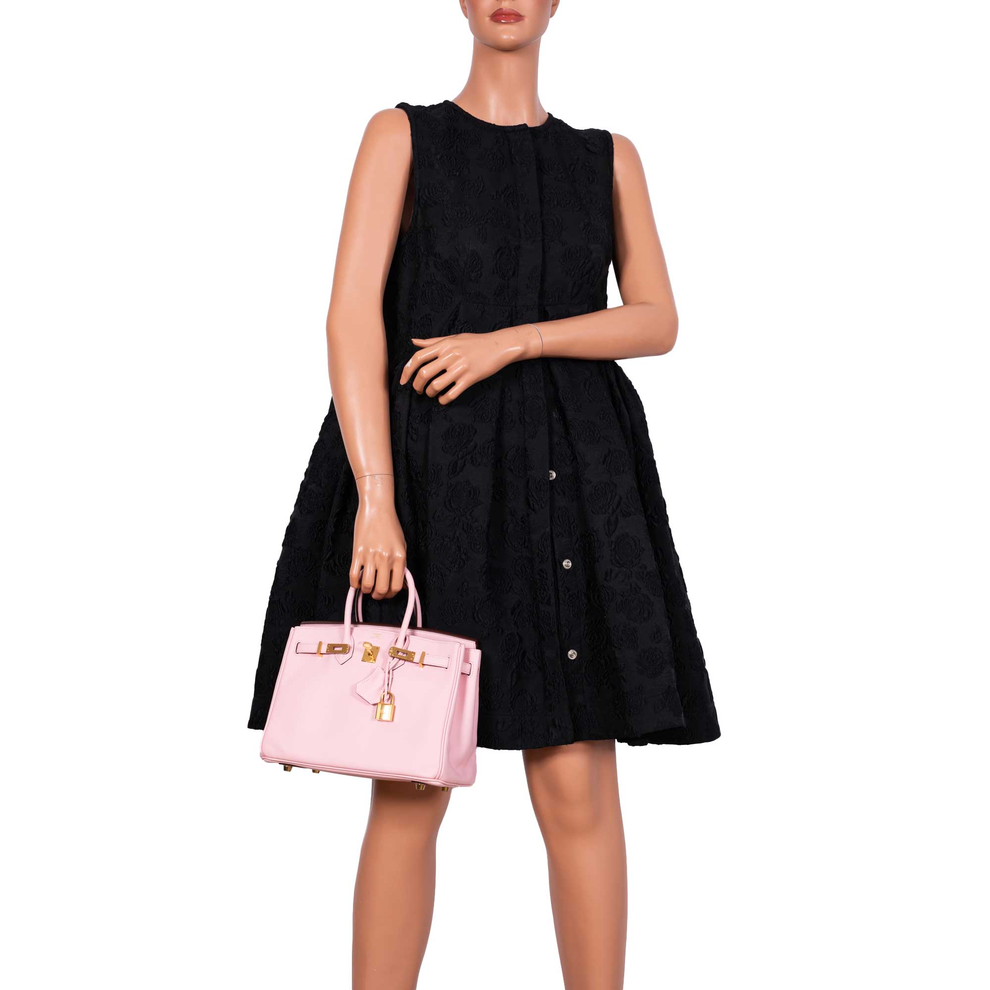Hermès Birkin 25 Rose Sakura Swift leather Gold Hardware