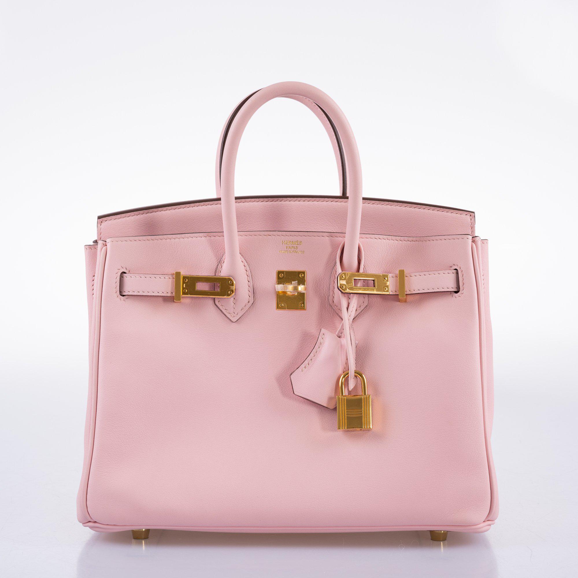 Hermès Birkin 25 Rose Sakura Swift leather Gold Hardware