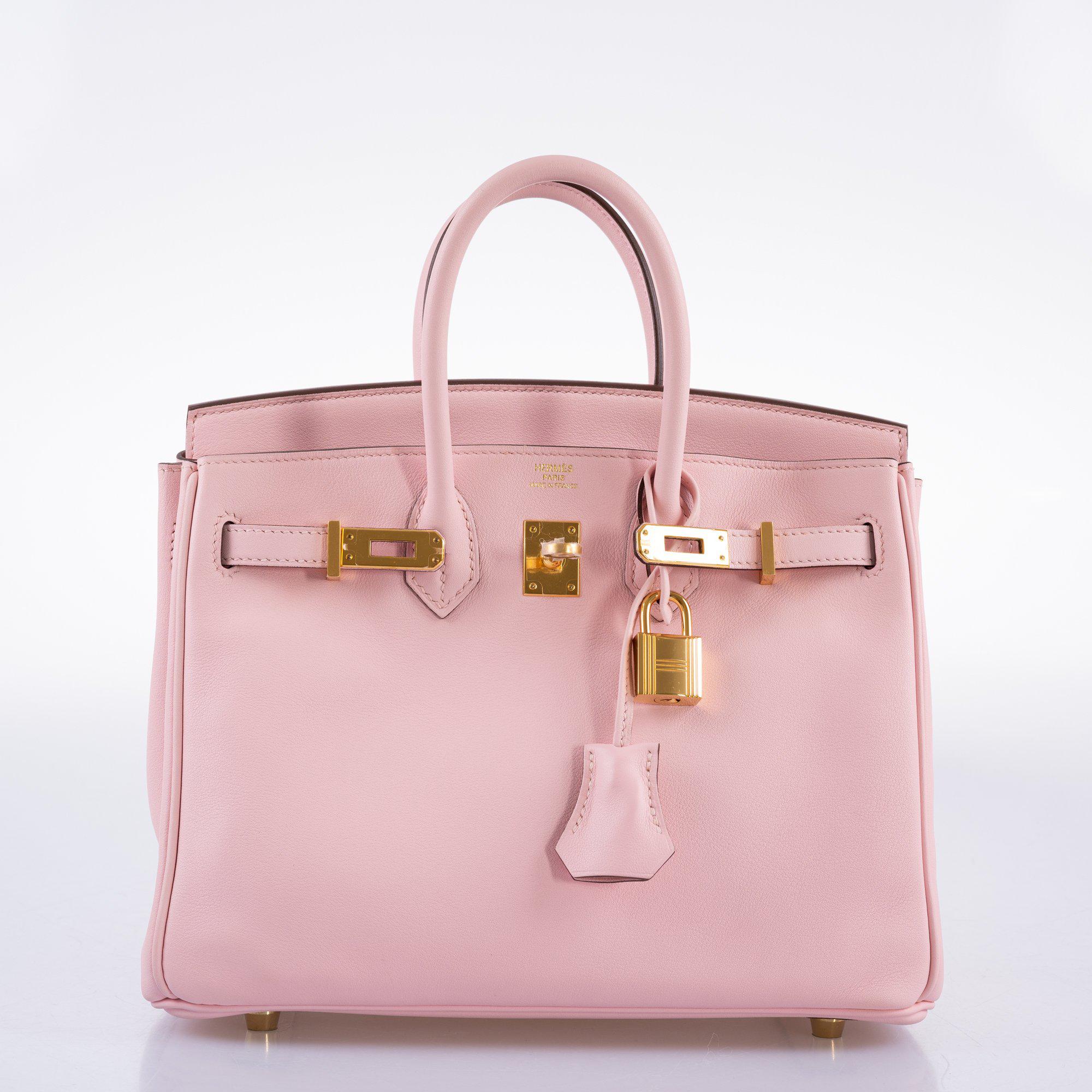 Hermès Birkin 25 Rose Sakura Swift leather Gold Hardware