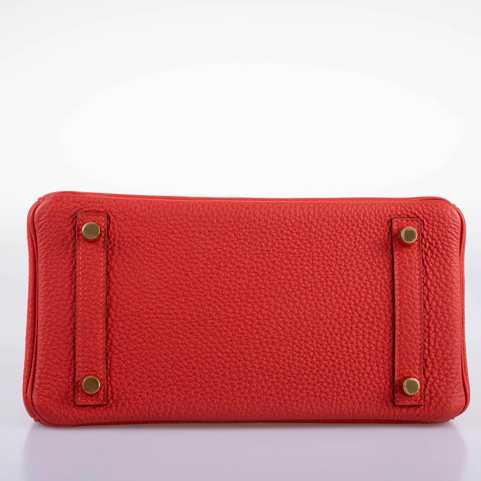 Hermès Birkin 25 Rouge Pivoine Togo Gold Hardware