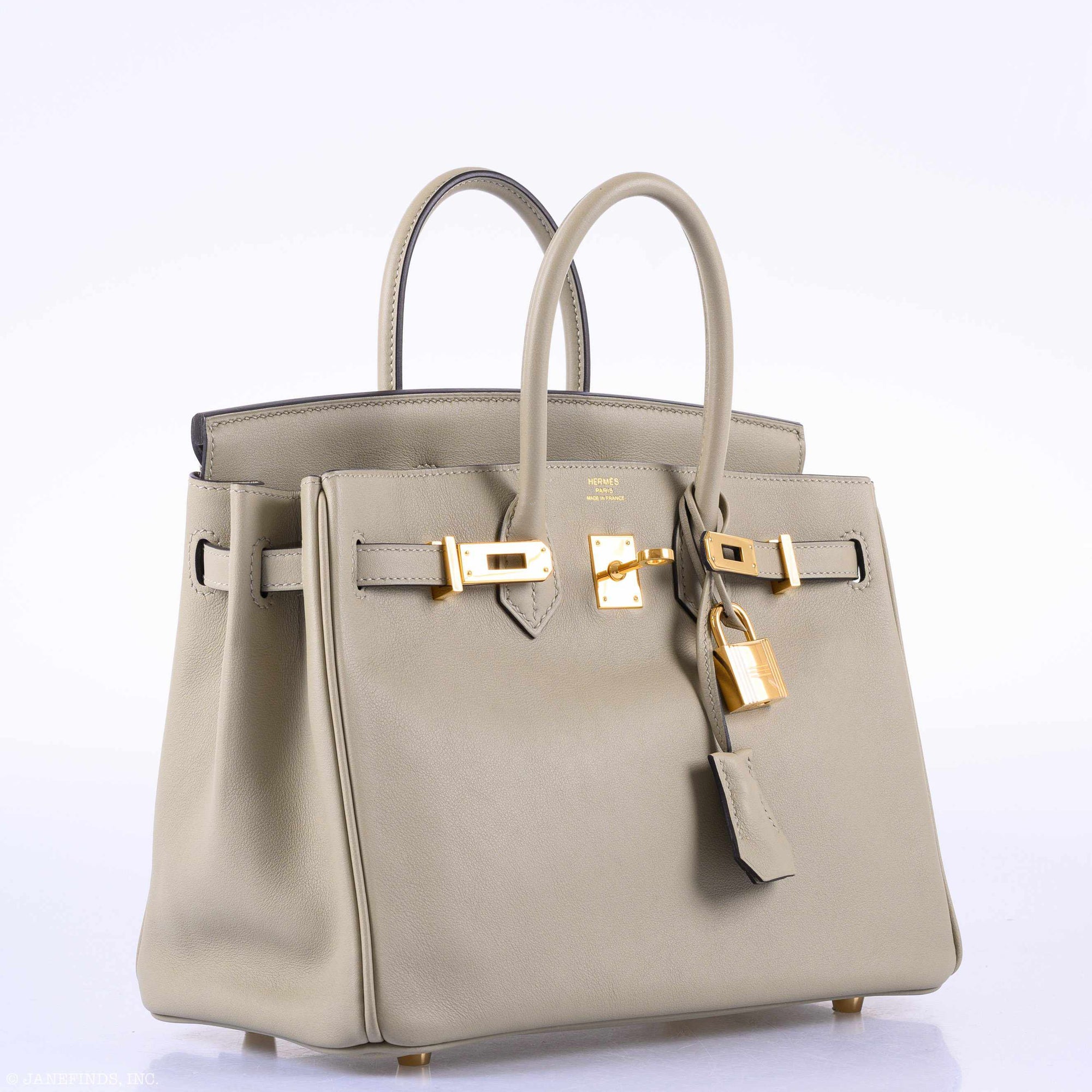 Hermès Birkin 25 Sauge Swift Gold Hardware