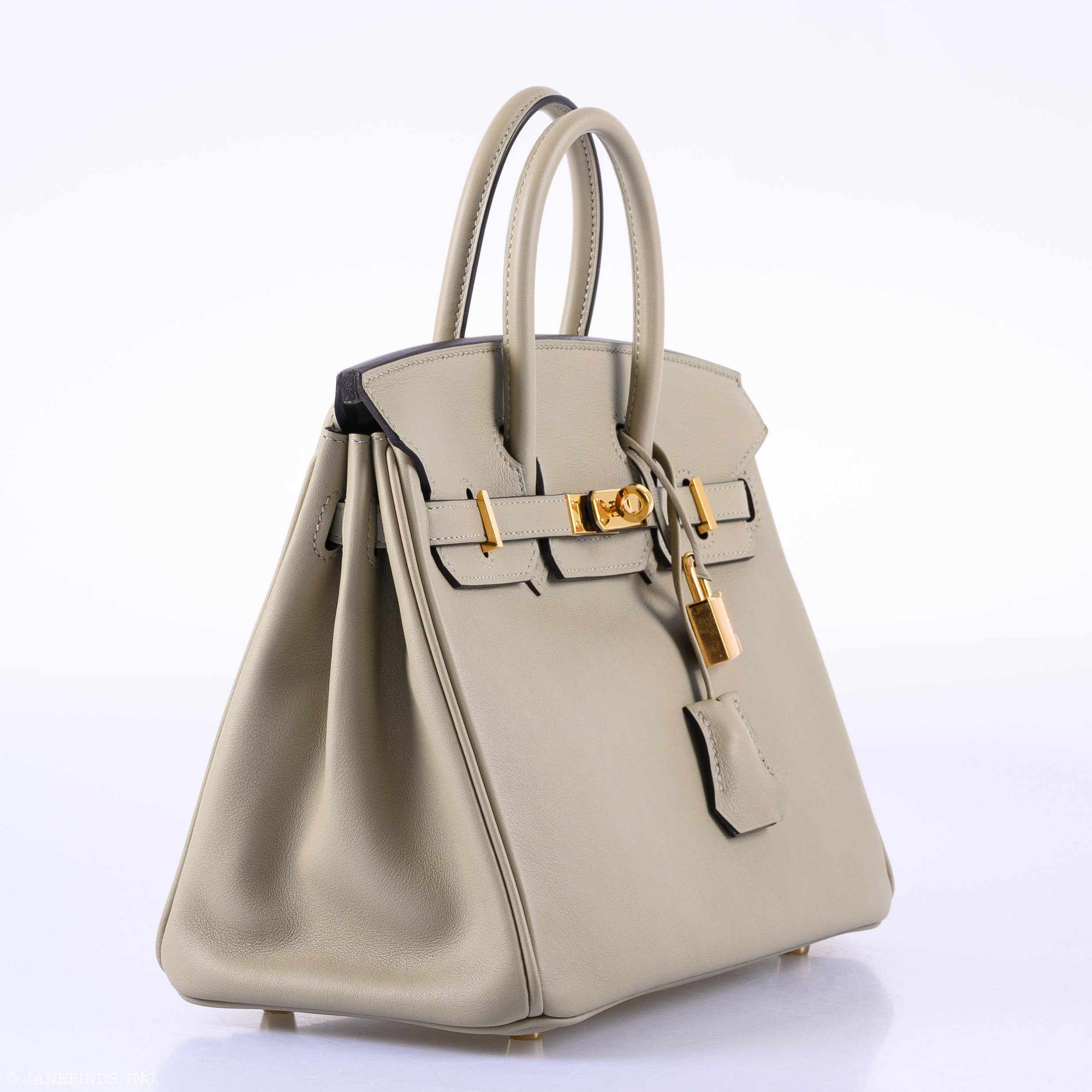 Hermès Birkin 25 Sauge Swift Gold Hardware