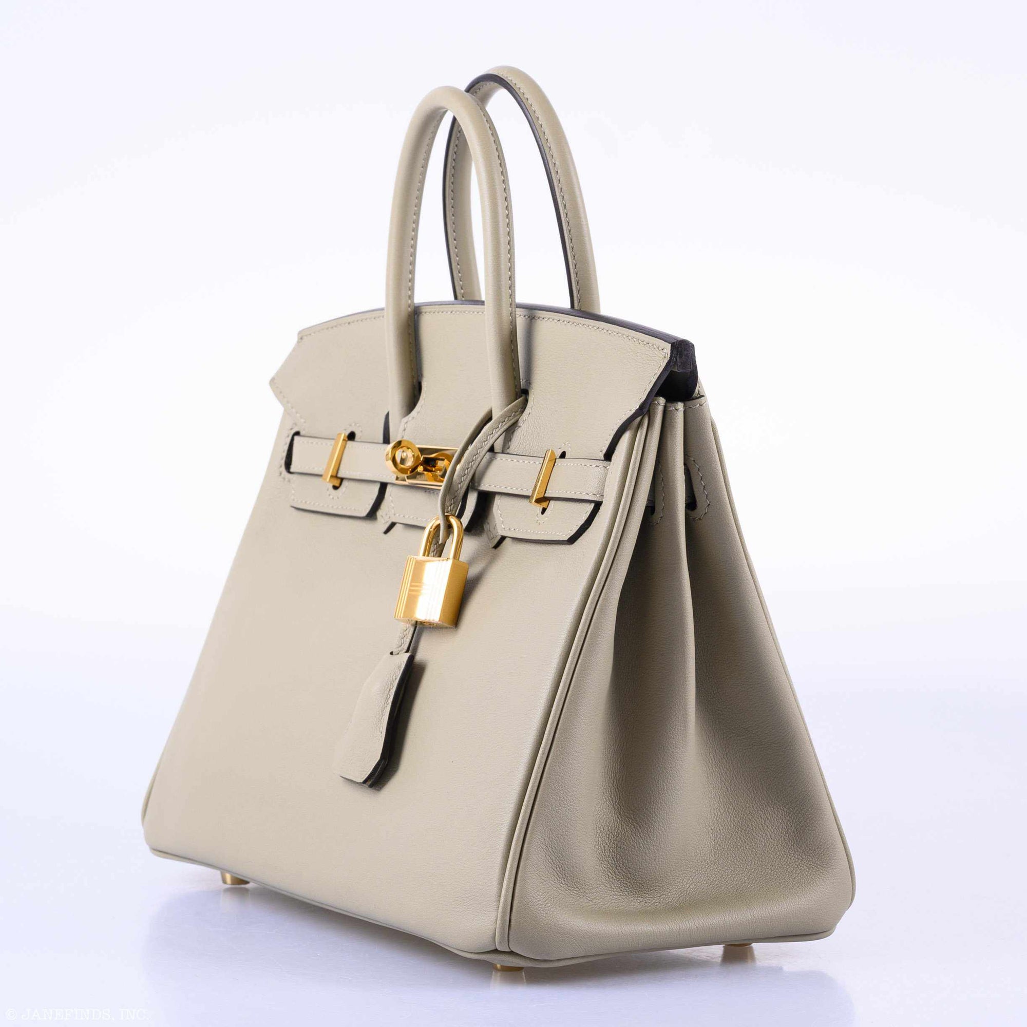 Hermès Birkin 25 Sauge Swift Gold Hardware