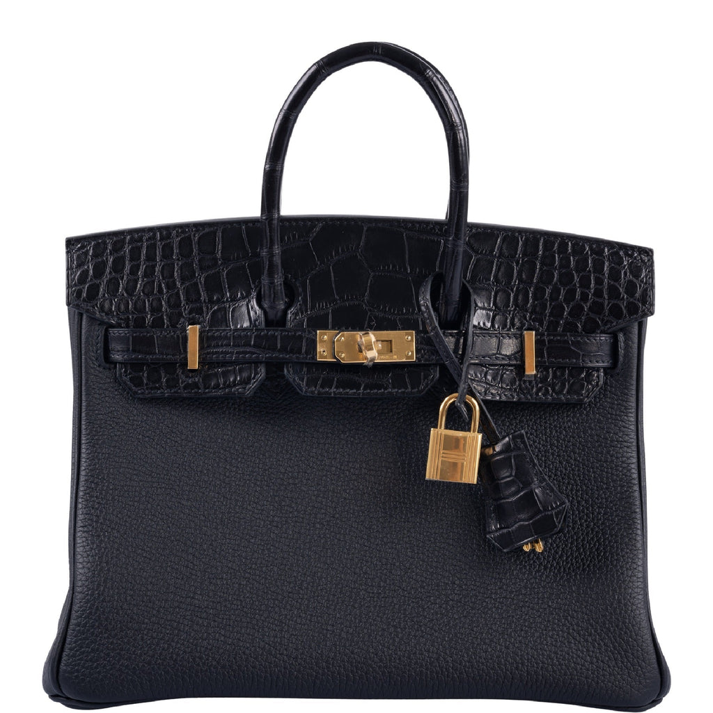 Hermes Birkin Sellier Bag Bleu France Epsom with Gold Hardware 25