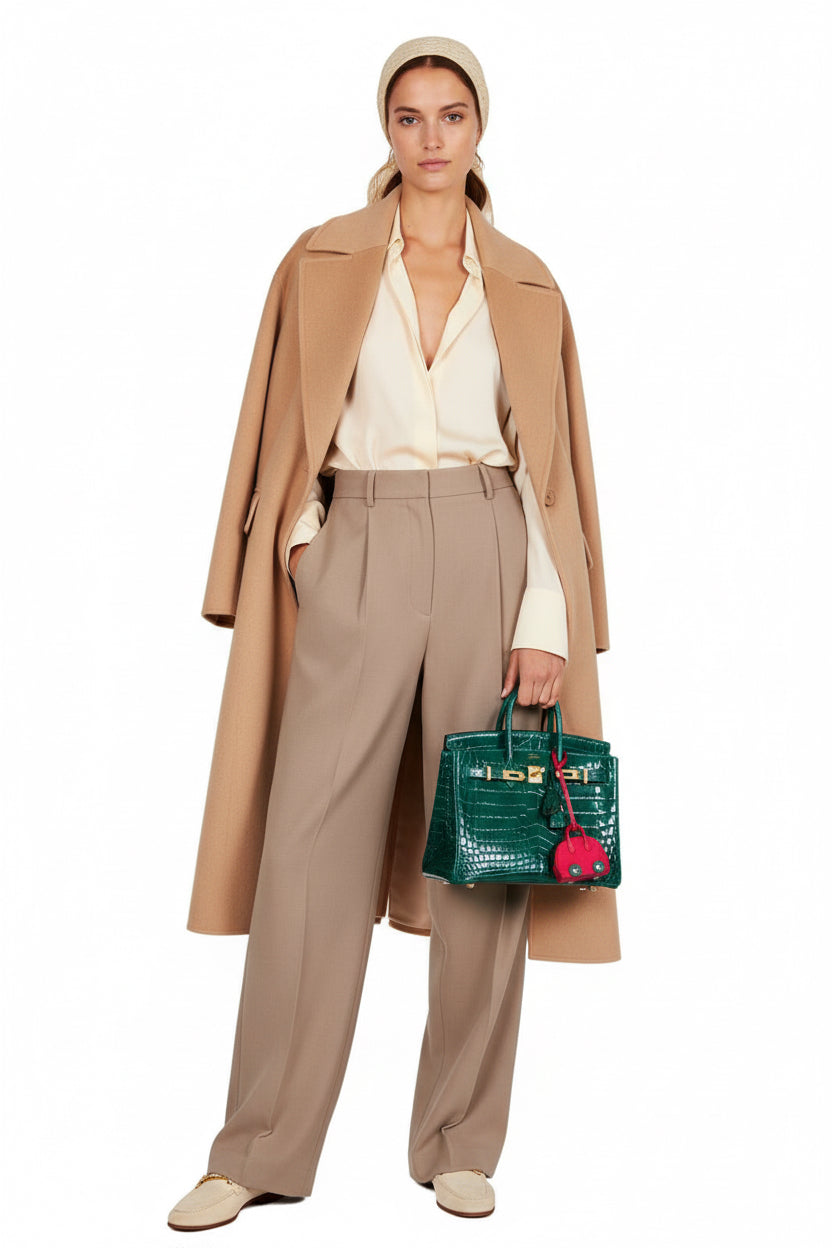 Hermès Birkin 25 Vert Émeraude Shiny Niloticus Crocodile Gold Hardware