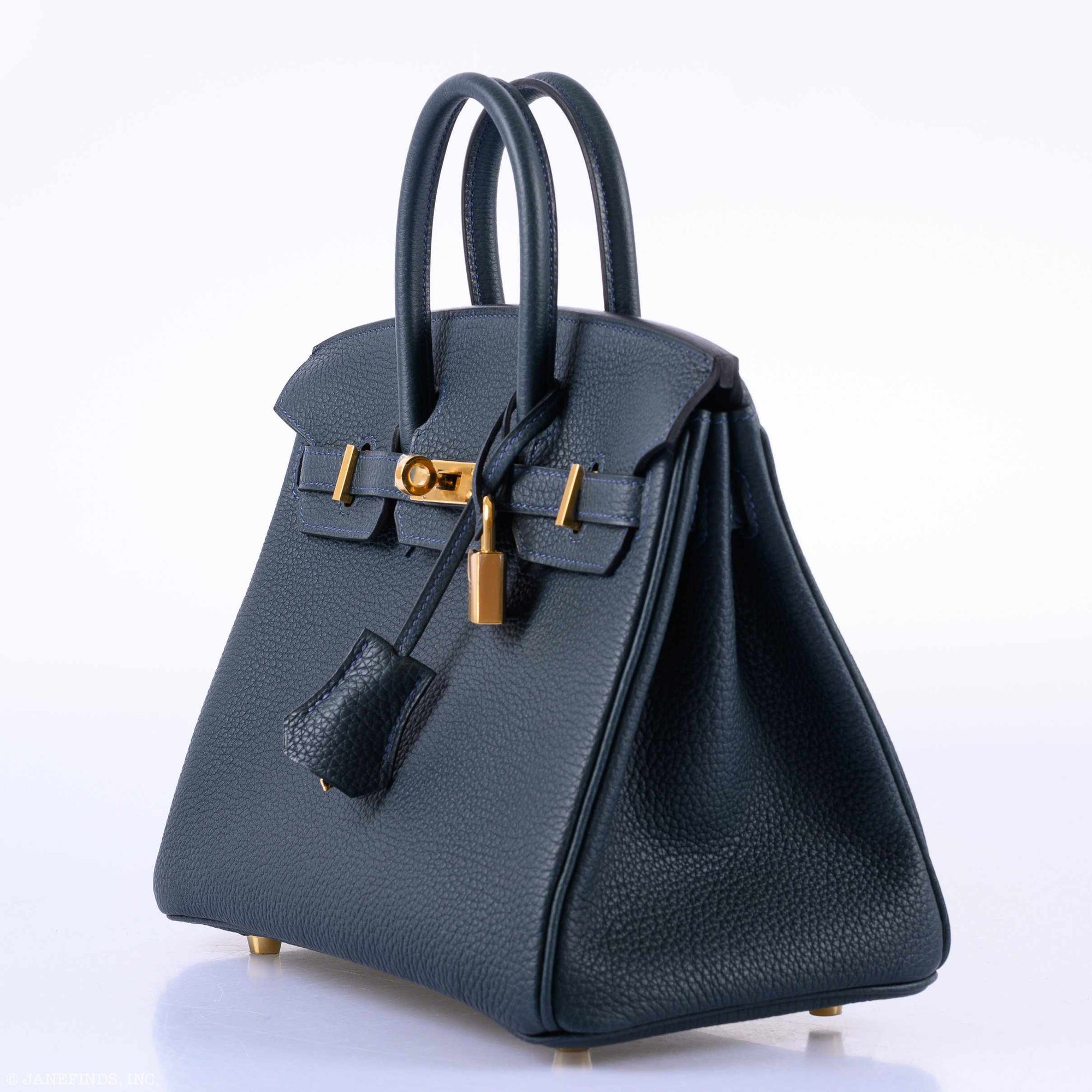 Hermès Birkin 25 Vert Rousseau Togo Gold Hardware