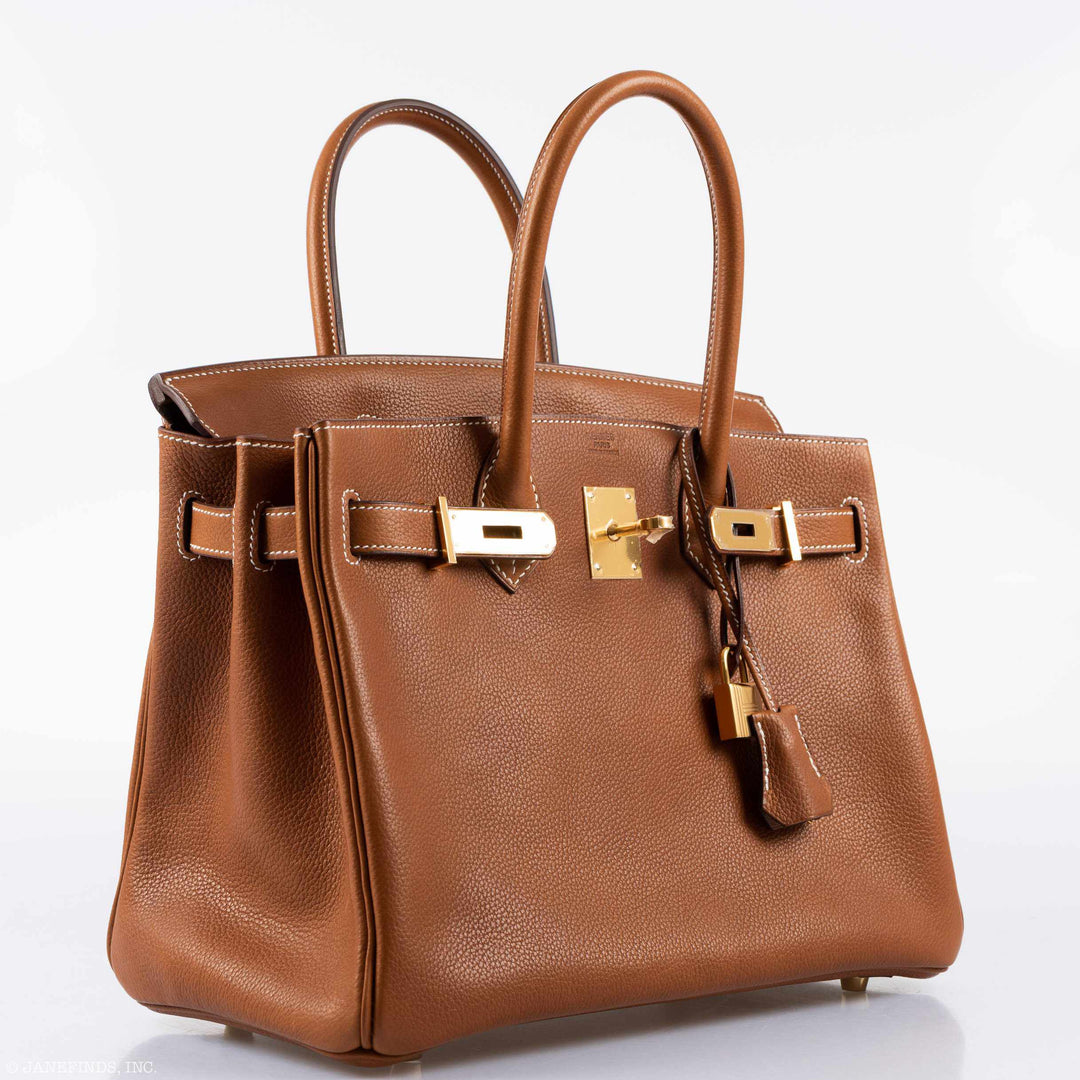 Hermès Birkin 30 Barenia Faubourg Gold Hardware – JaneFinds