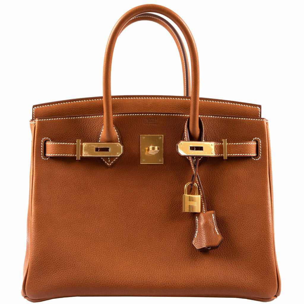 A FAUVE BARENIA LEATHER SELLIER KELLY 25 WITH GOLD HARDWARE