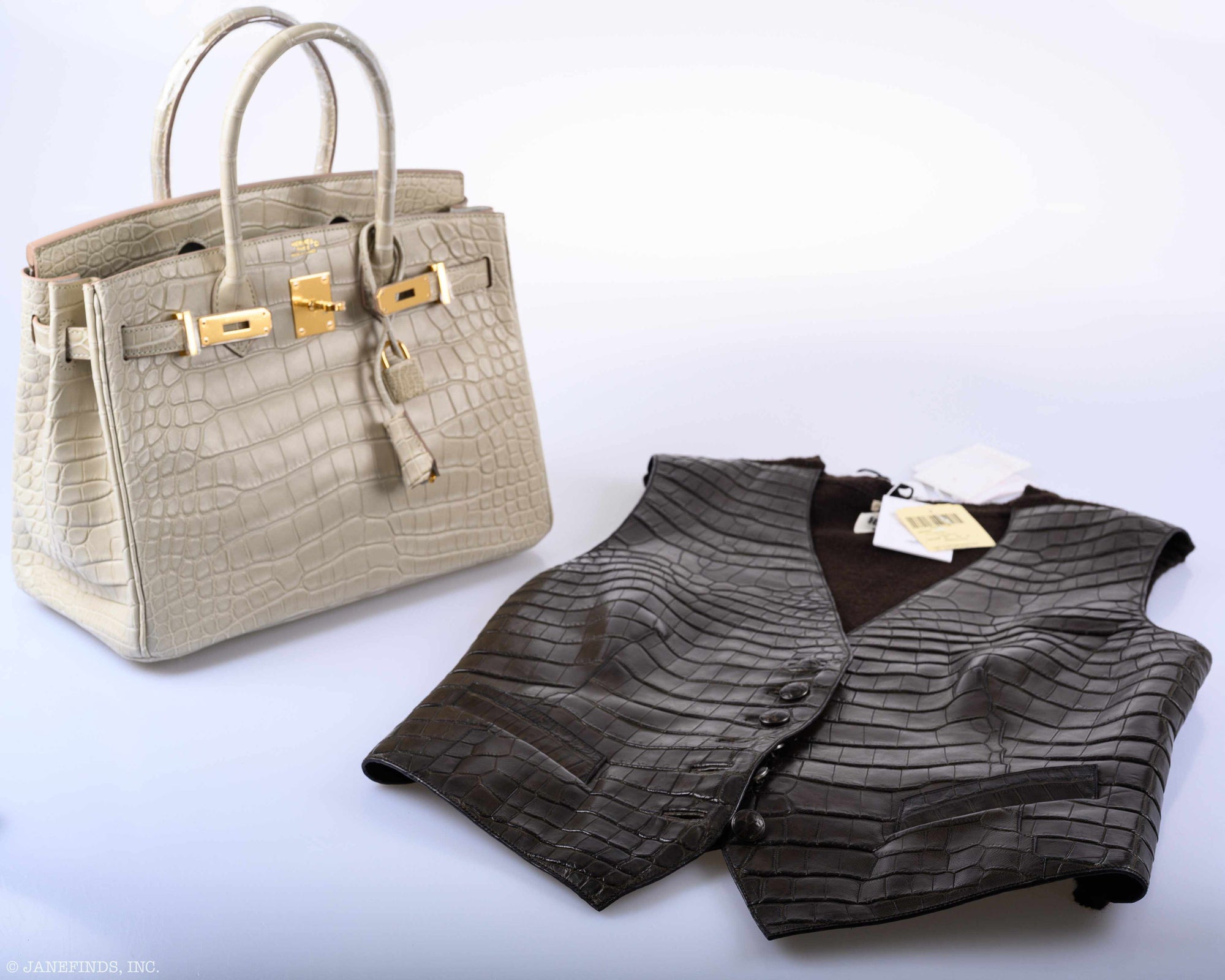 Hermès Birkin 30 Beton Matte Alligator Gold Hardware