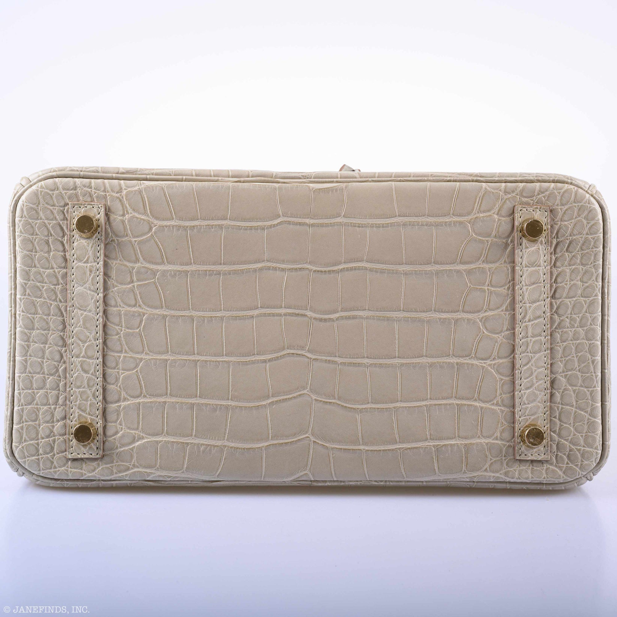 Hermès Birkin 30 Beton Matte Alligator Gold Hardware