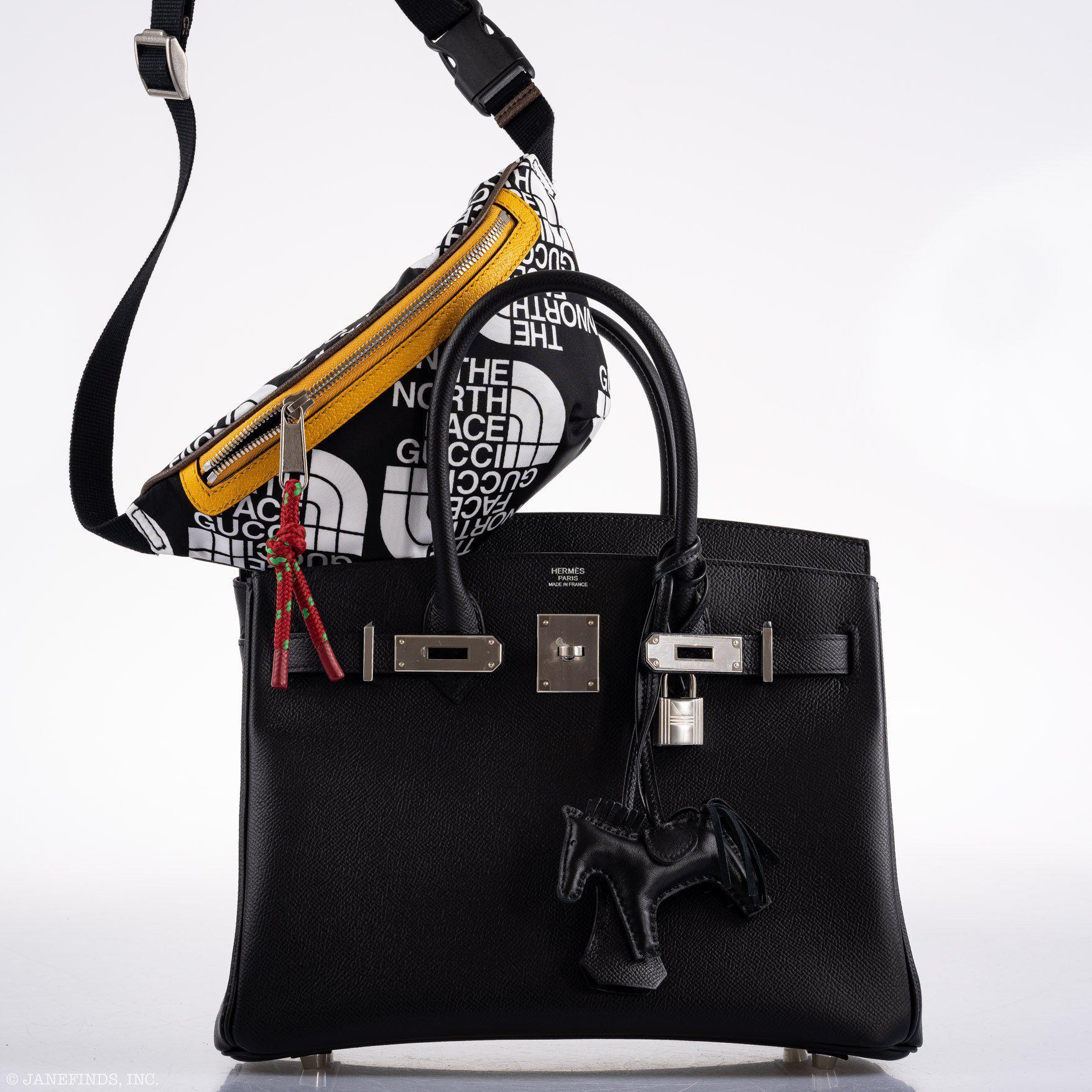 Hermès Birkin 30 Black Epsom Palladium Hardware