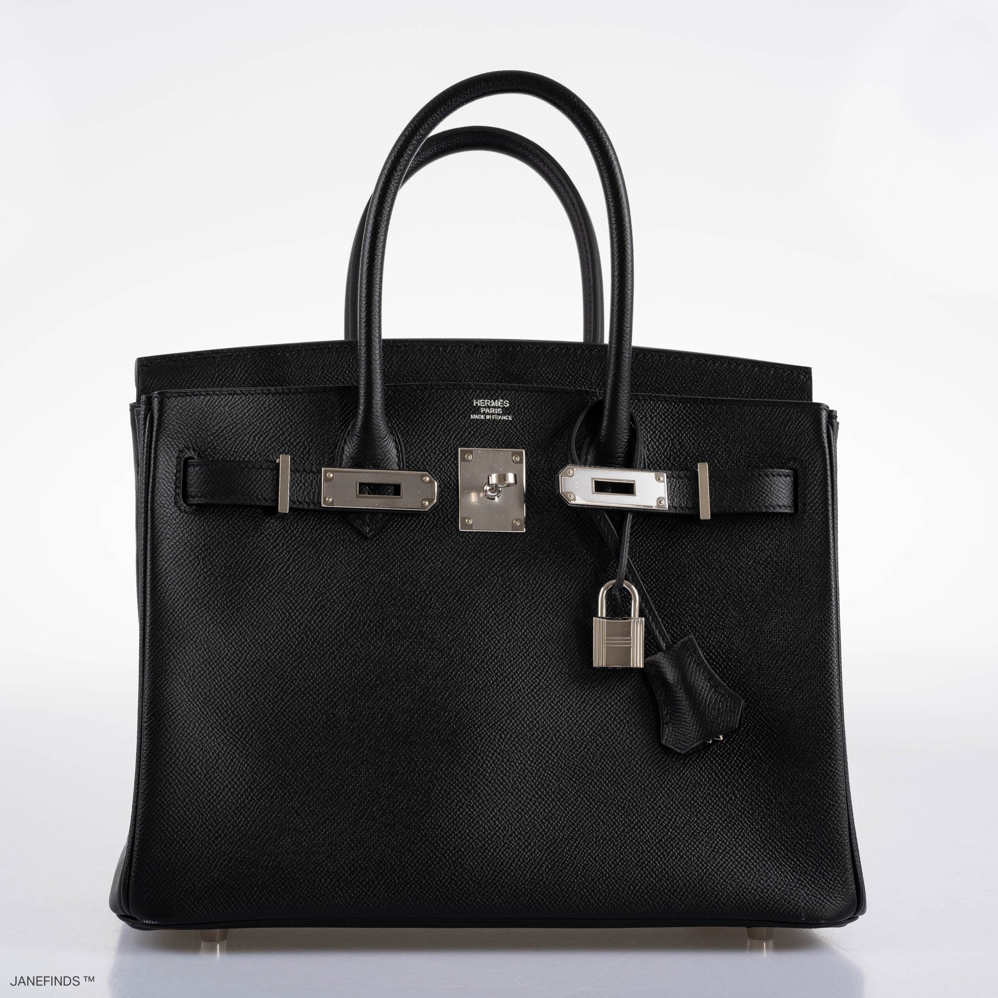 Hermès Birkin 30 Black Epsom with Palladium Hardware