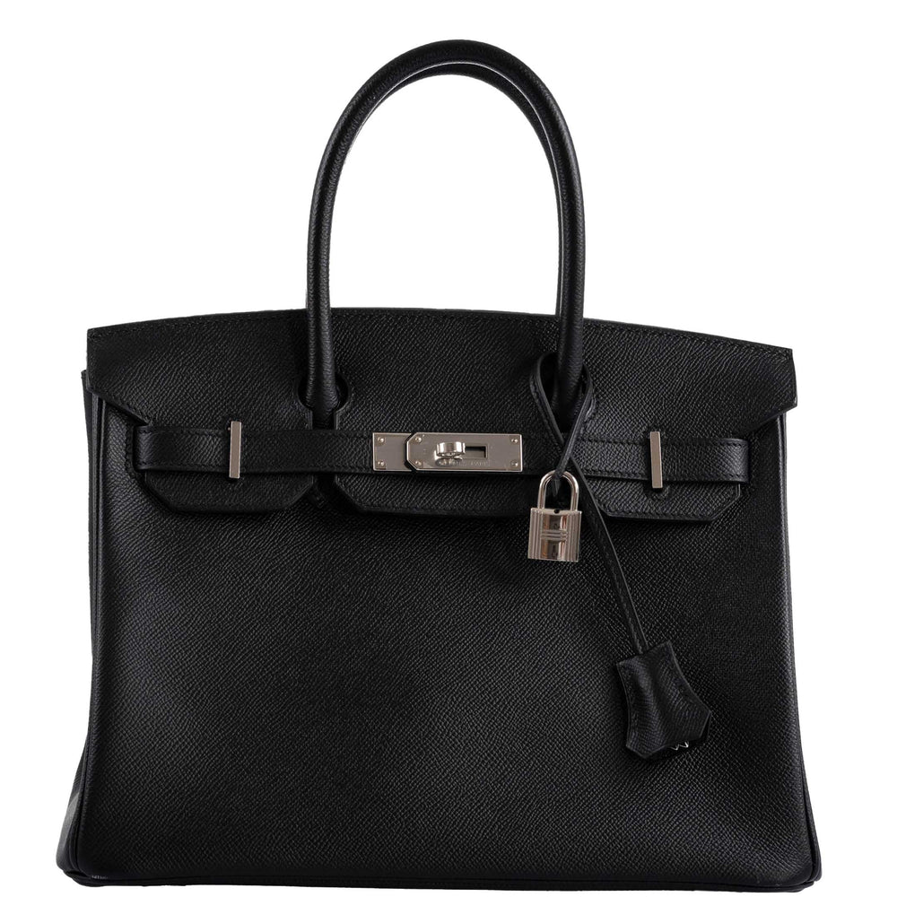 Hermès Birkin 30 Black Epsom with Palladium Hardware