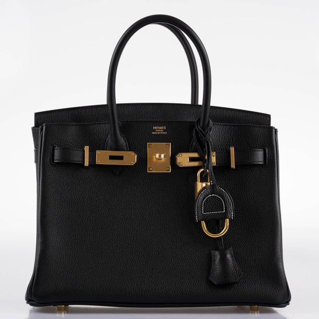 Hermès Birkin 30 Black Navillo Taurillon Leather Gold Hardware - 2020 ...