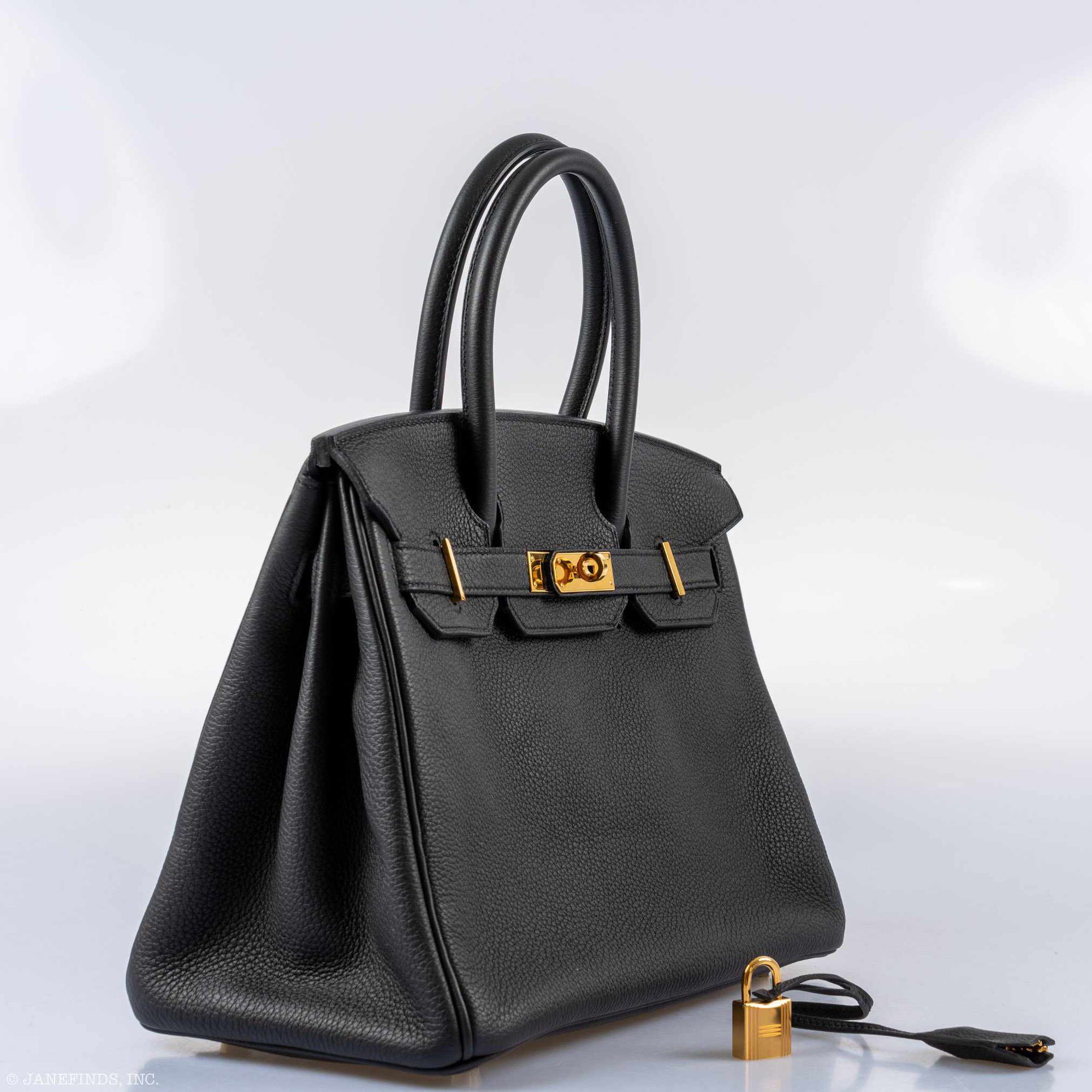 Hermès Birkin 30 Black Togo Gold Hardware - 2018, C