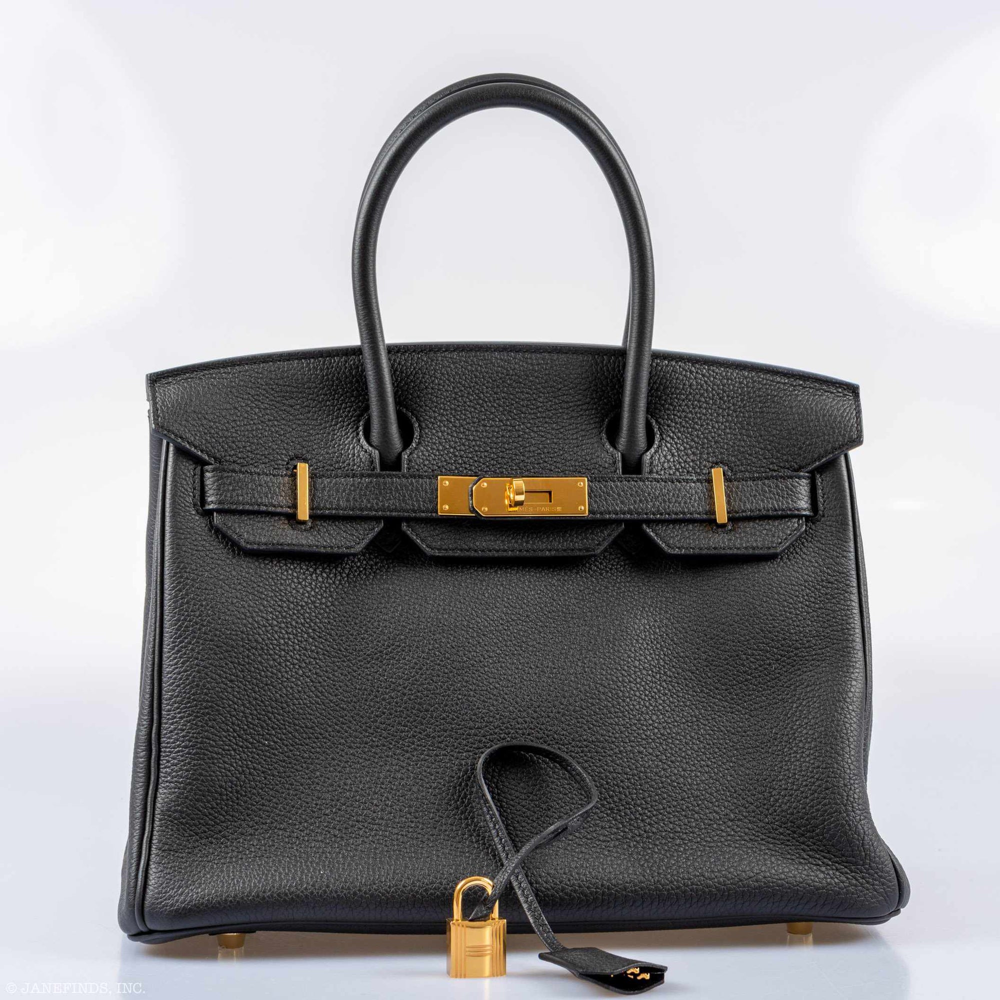 Hermès Birkin 30 Black Togo Gold Hardware - 2018, C