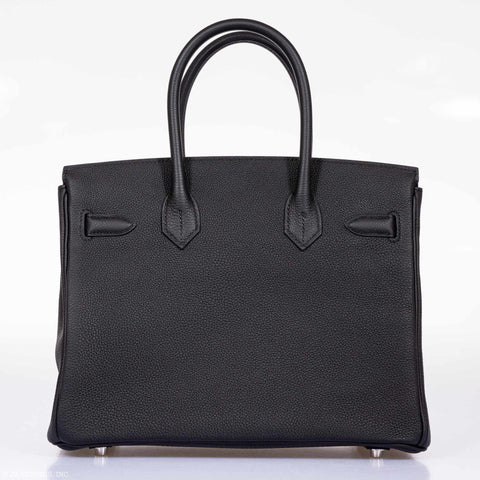 Hermès Birkin 30 Black Togo Palladium Hardware - 2020, Y