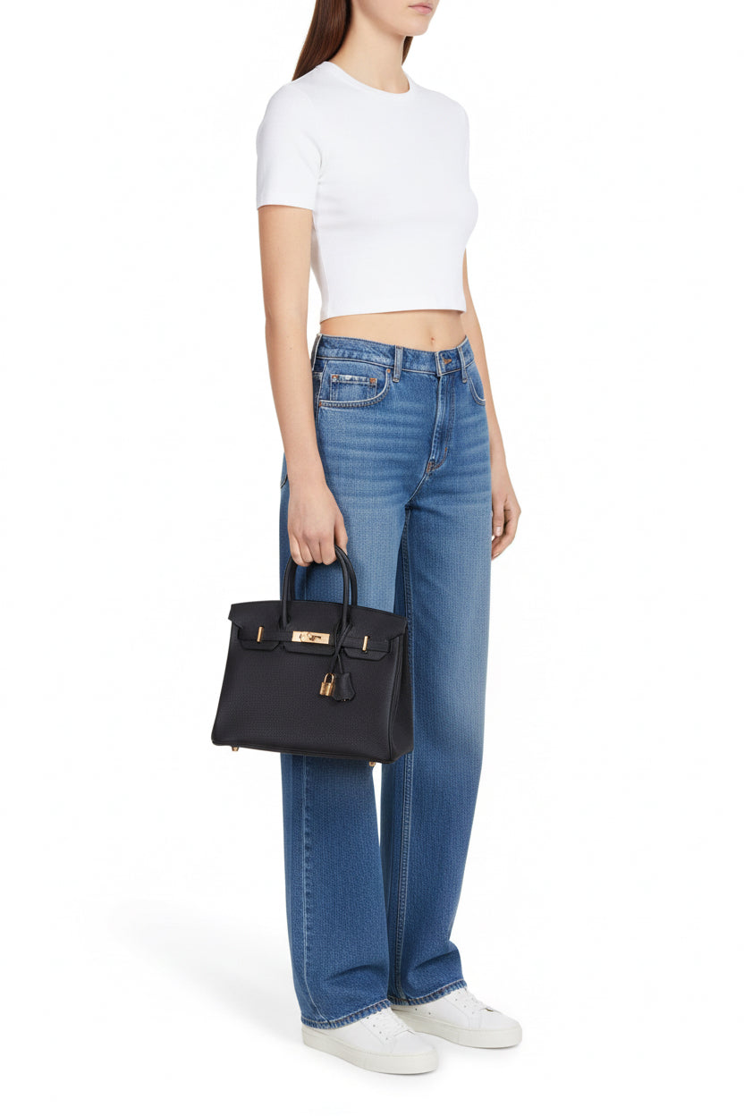 Hermès Birkin 30 Black Togo Rose Gold Hardware