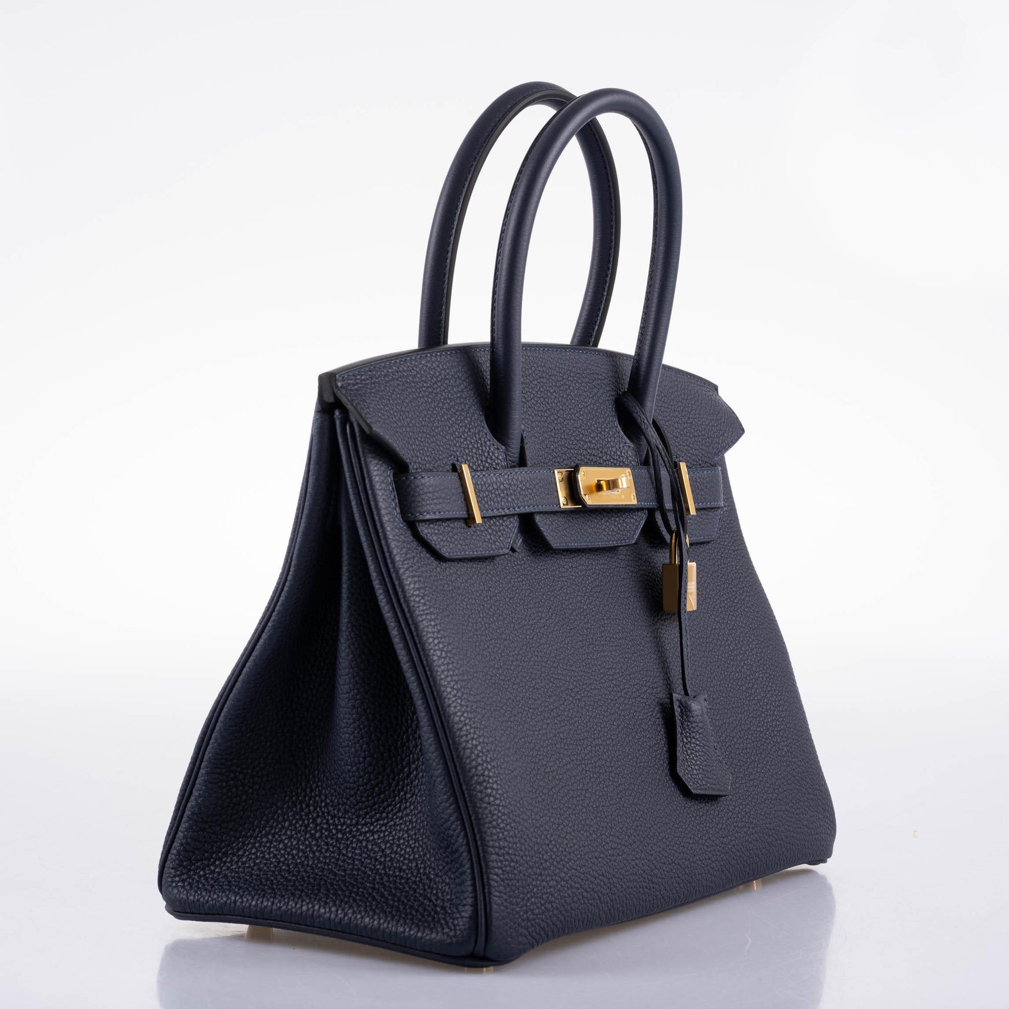 Hermès Birkin 30 Bleu (Blue) Nuit Togo with Gold Hardware