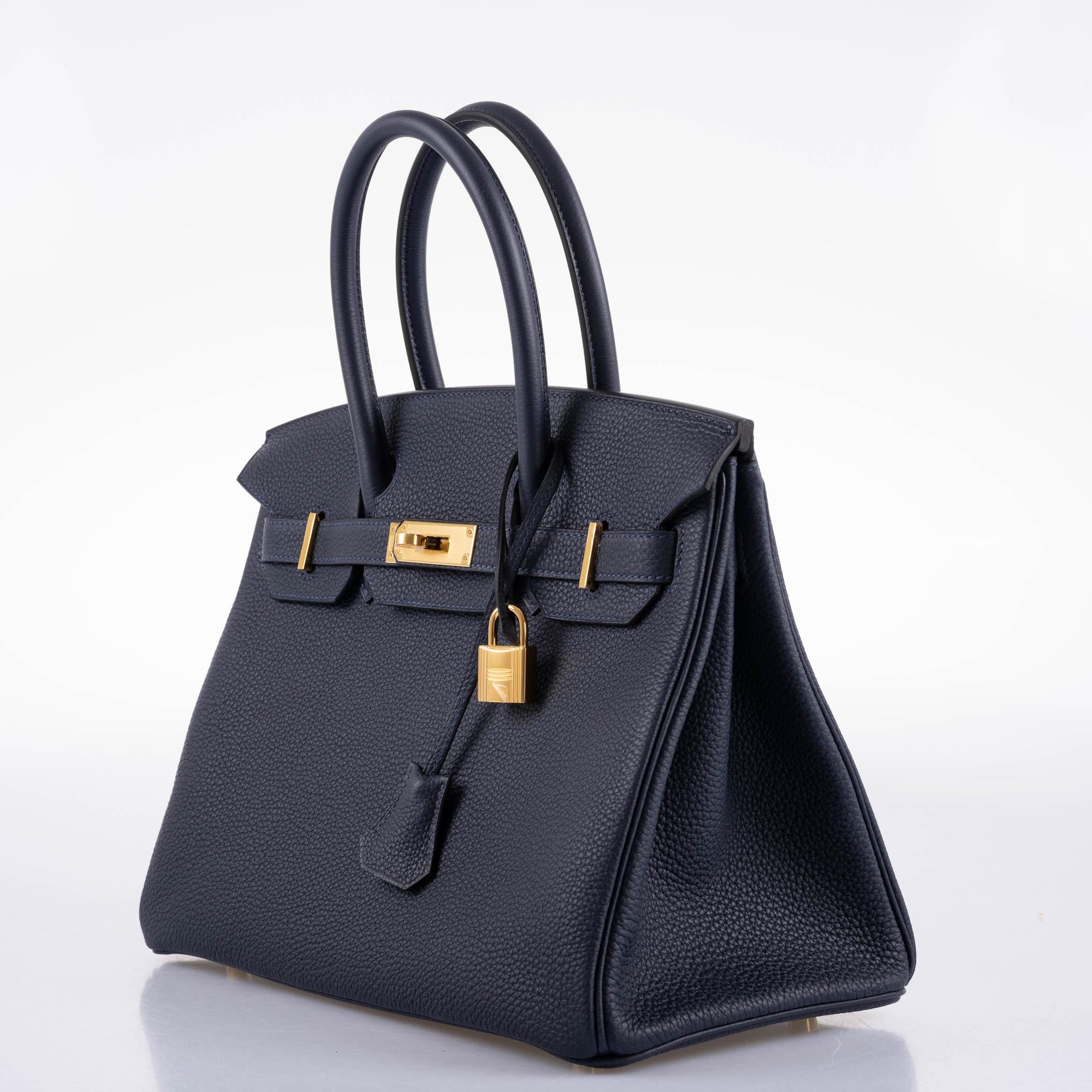 Hermès Birkin 30 Bleu (Blue) Nuit Togo with Gold Hardware