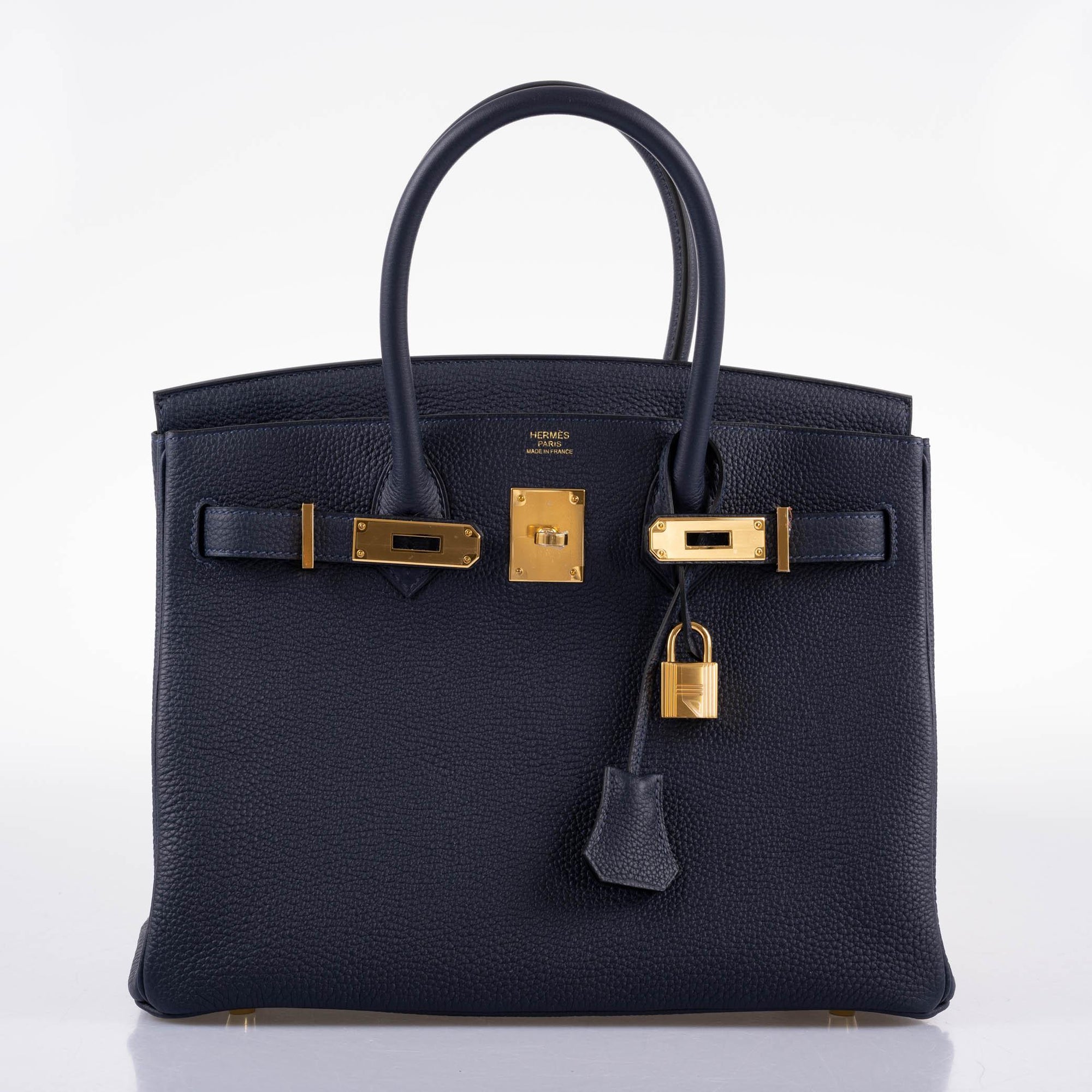 Hermès Birkin 30 Bleu (Blue) Nuit Togo with Gold Hardware
