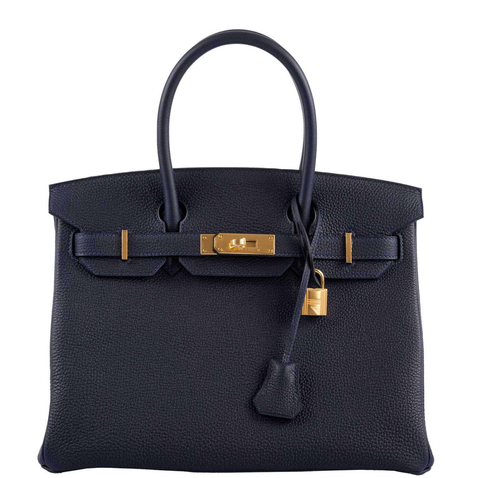 Hermès Birkin 30 Bleu (Blue) Nuit Togo with Gold Hardware