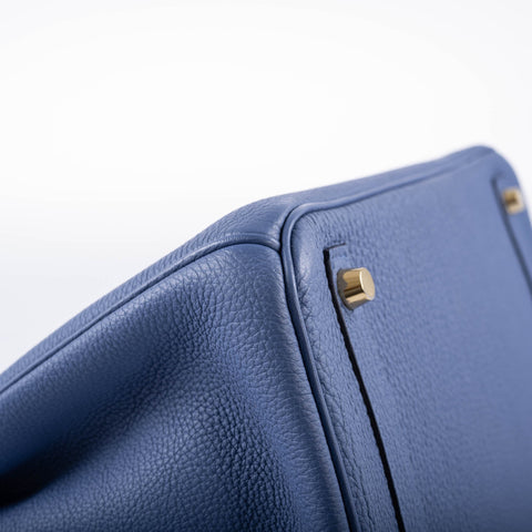 Hermès Birkin 30 Blue Brighton Togo with Gold Hardware - 2018, C
