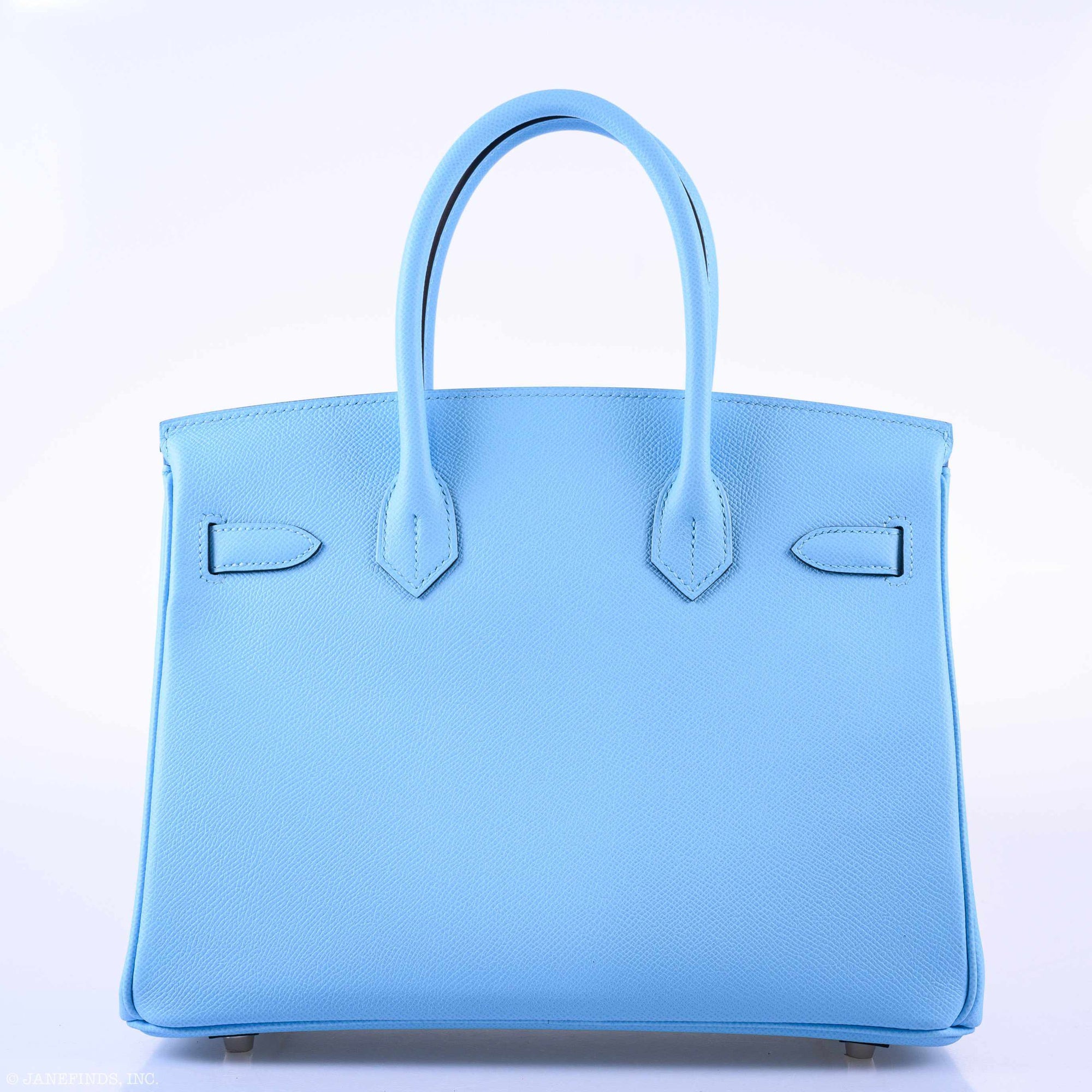 Hermès Birkin 30 Blue Celeste Epsom Palladium Hardware
