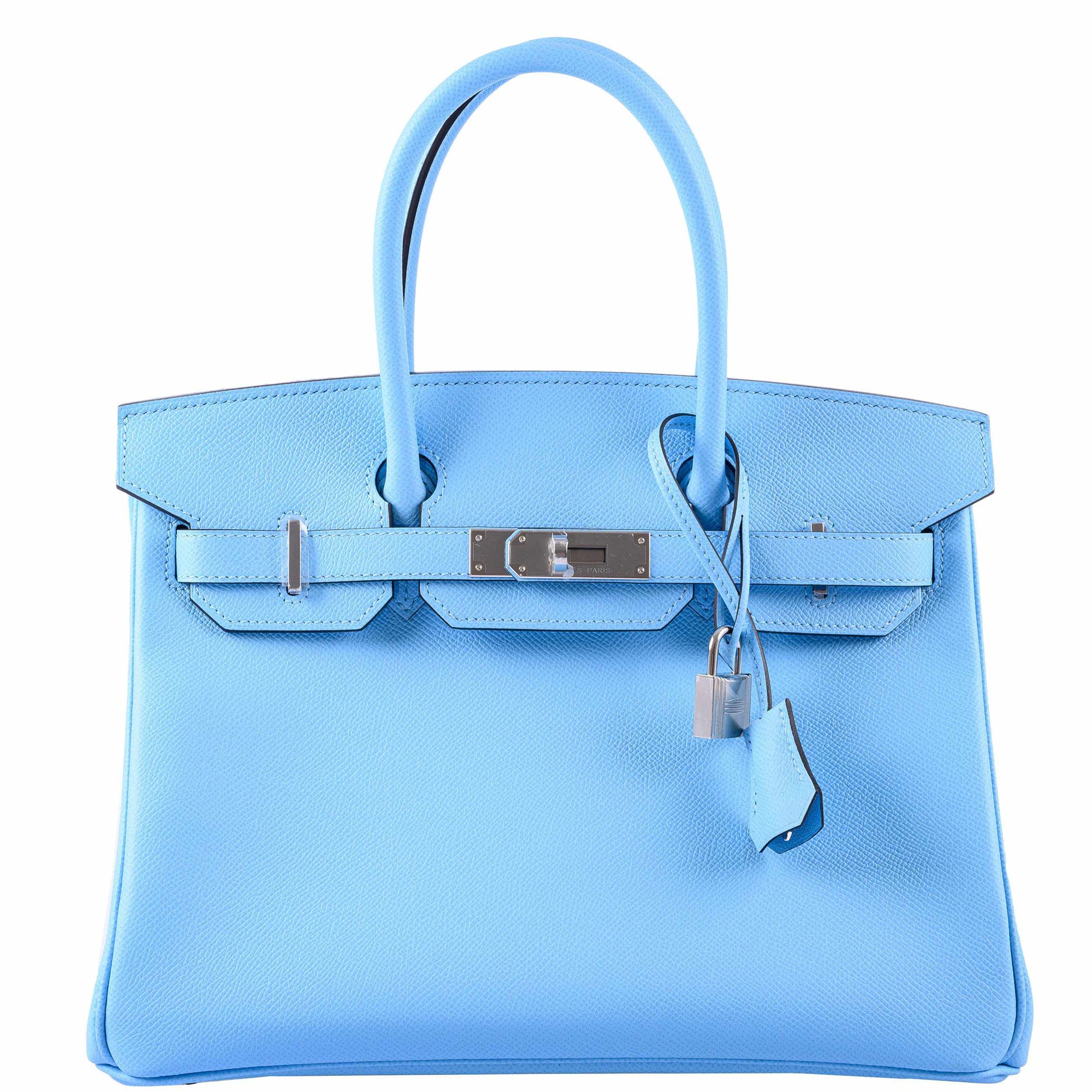 Hermès Birkin 30 Blue Celeste Epsom Palladium Hardware