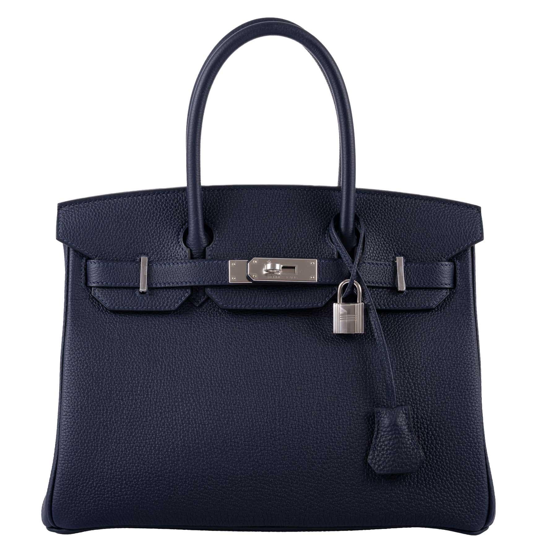 Hermès Birkin 30 Blue Nuit Togo Leather with Palladium Hardware
