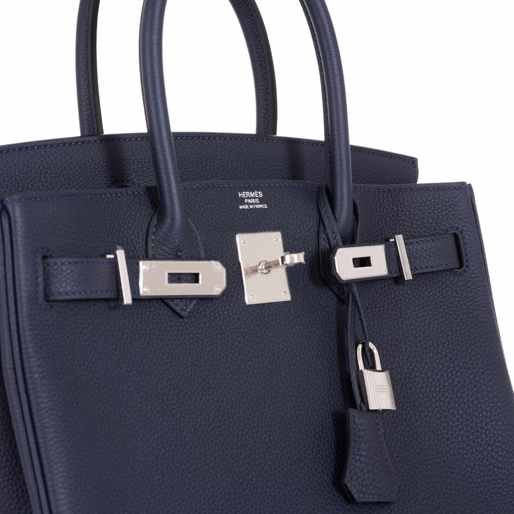 Hermès Birkin 30 Blue Nuit Togo Palladium Hardware – JaneFinds
