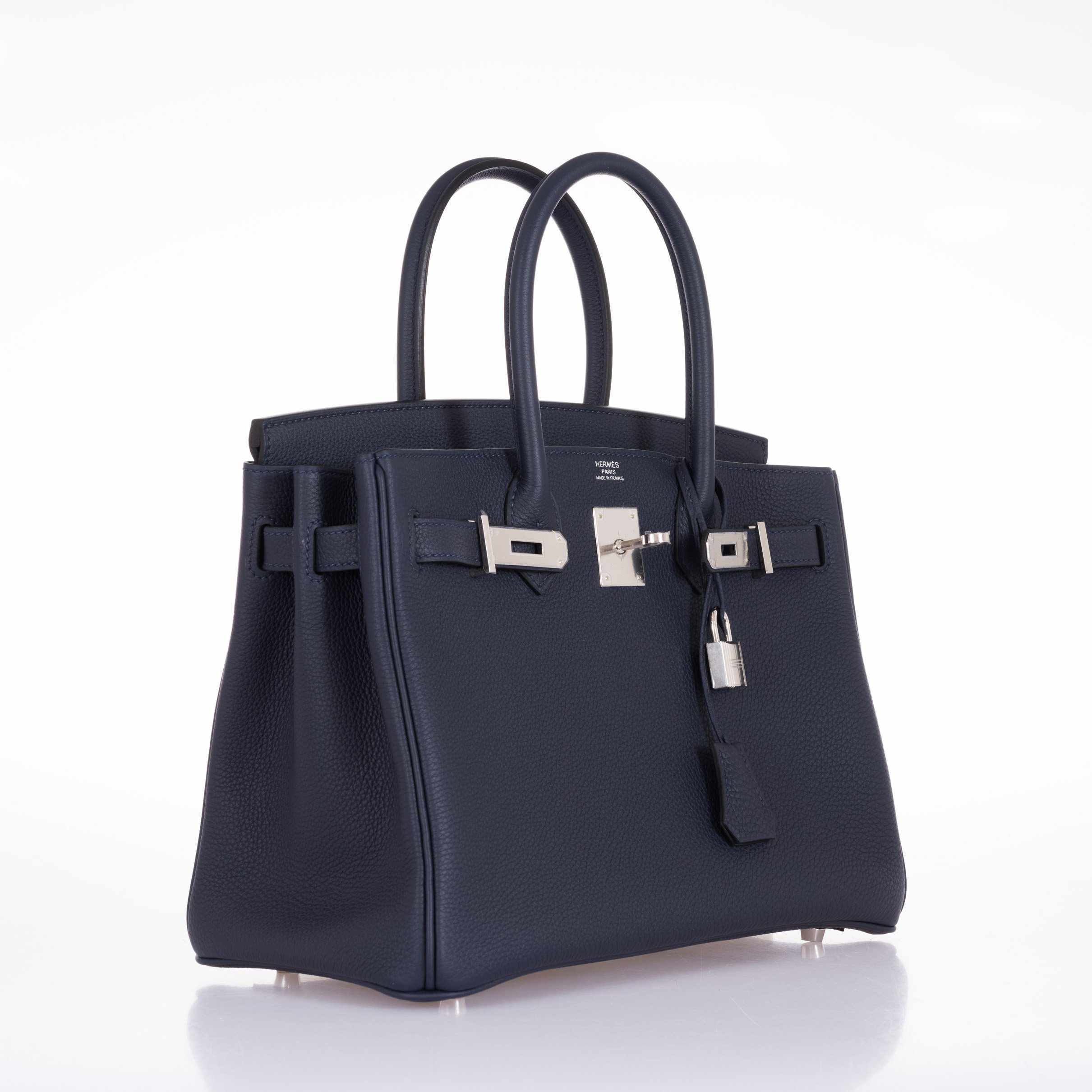 Hermès Birkin 30 Blue Nuit Togo Palladium Hardware