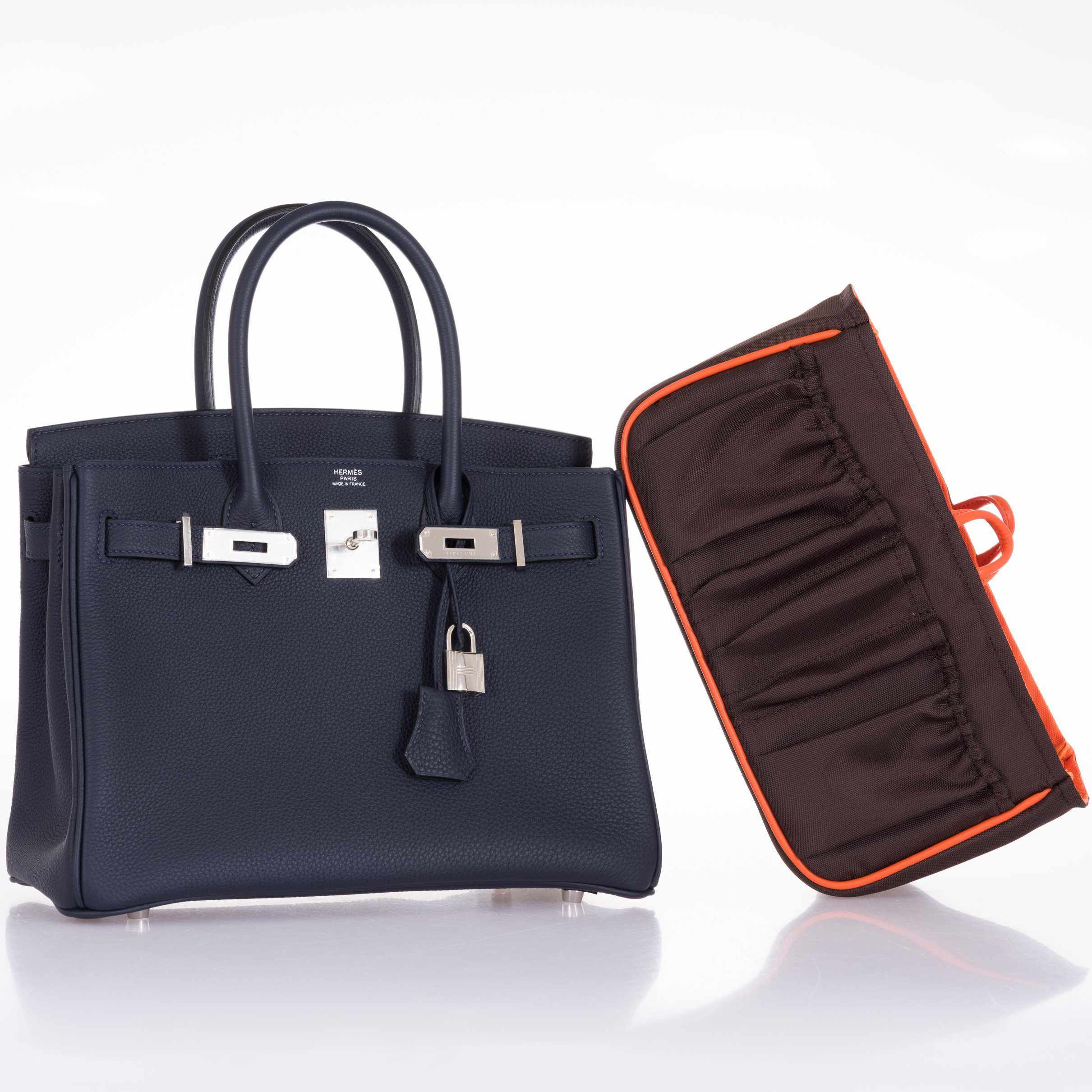 Hermès Birkin 30 Blue Nuit Togo Palladium Hardware