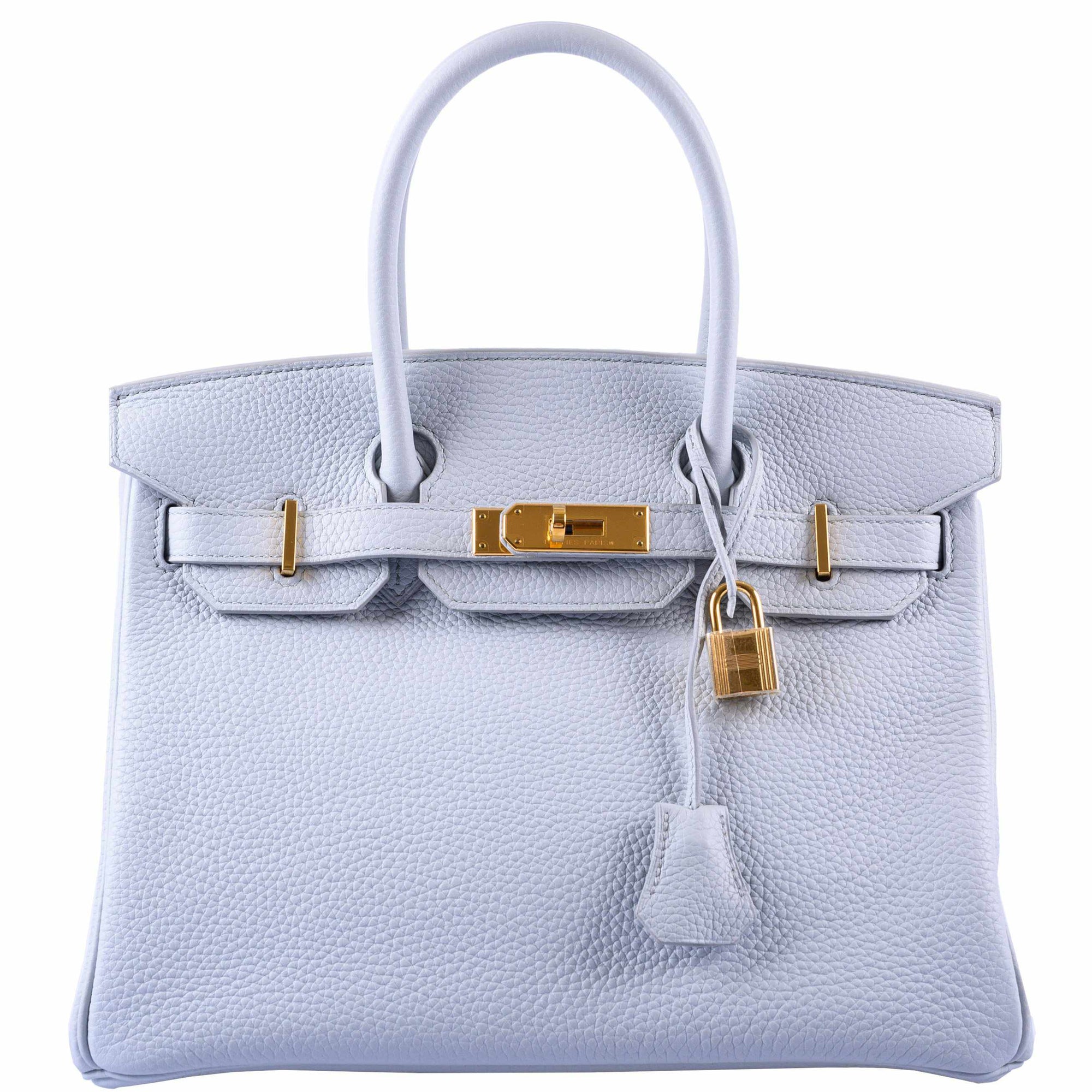 Hermès Birkin 30 Blue Pale Togo Gold Hardware - T