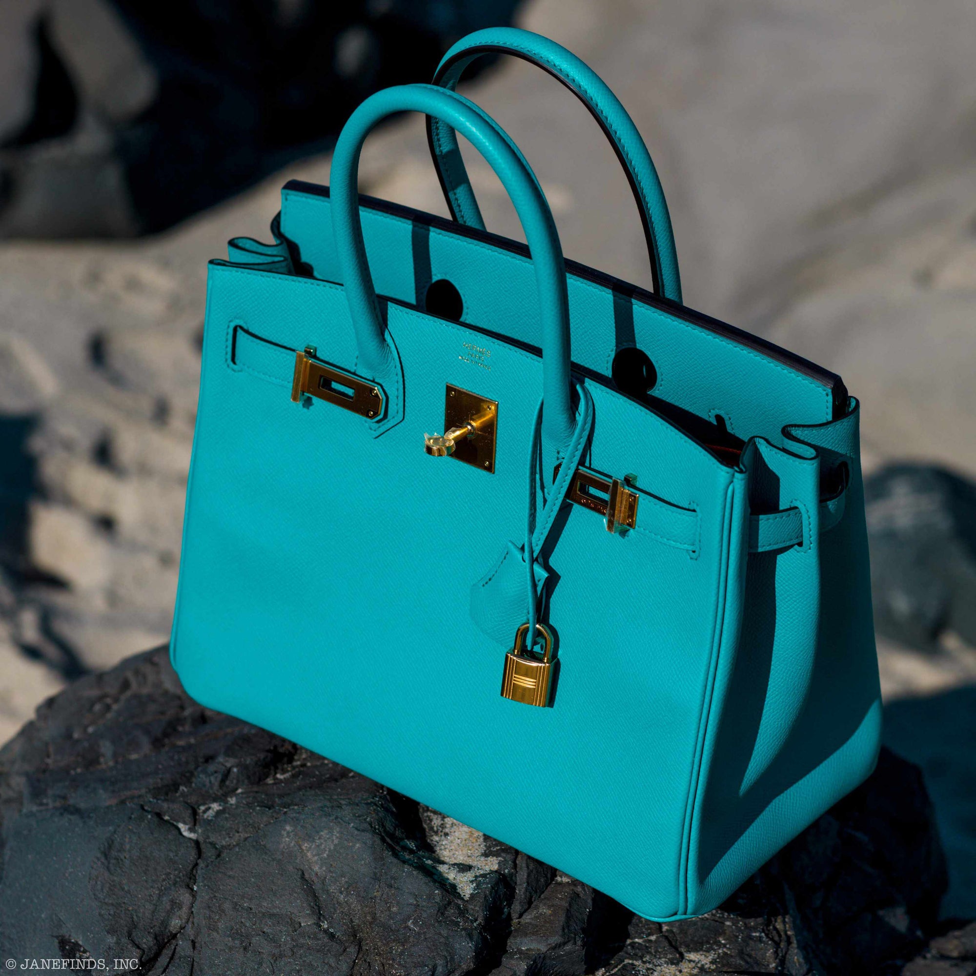 Hermès Birkin 30 Blue Paon Epsom Gold Hardware